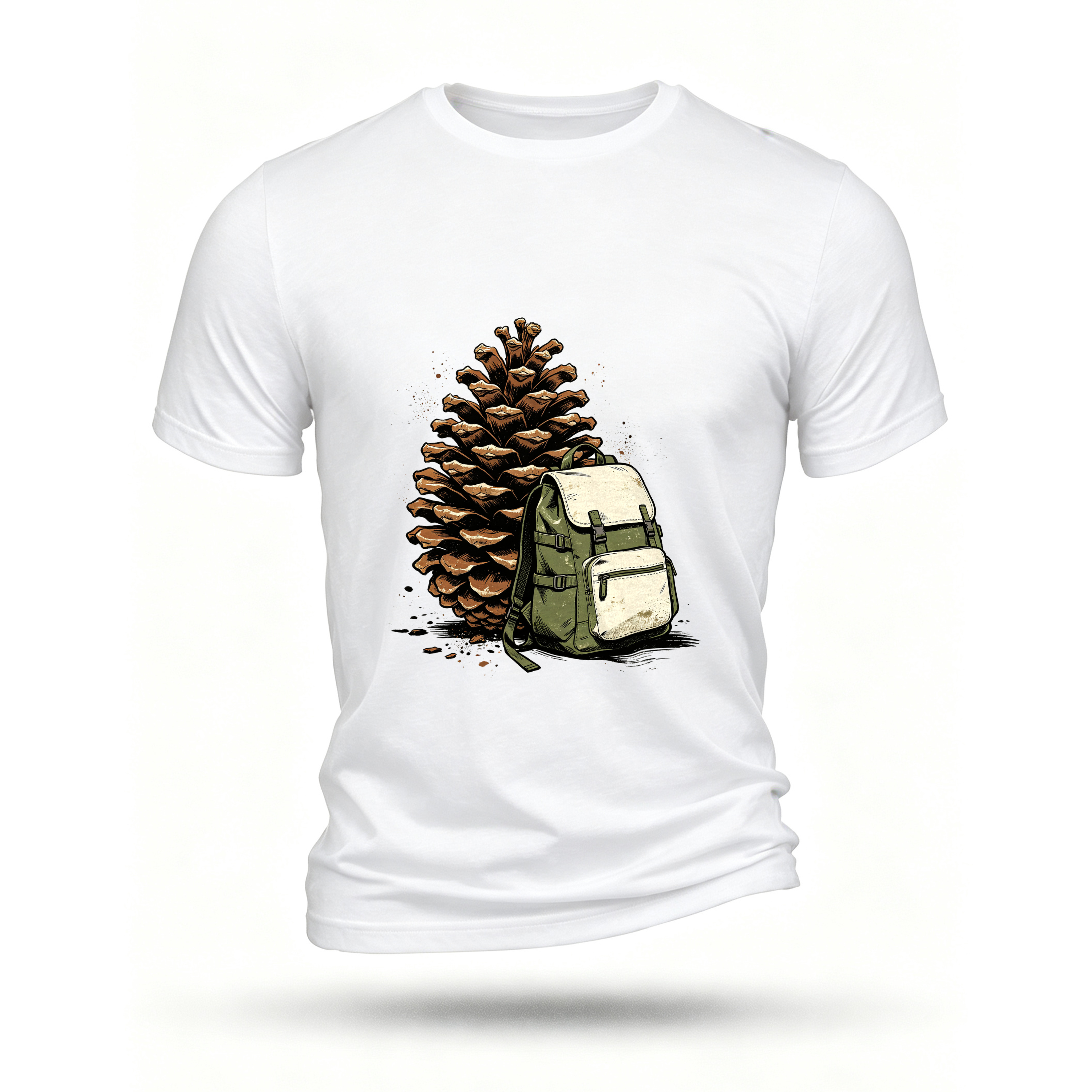 White T-shirt, front print