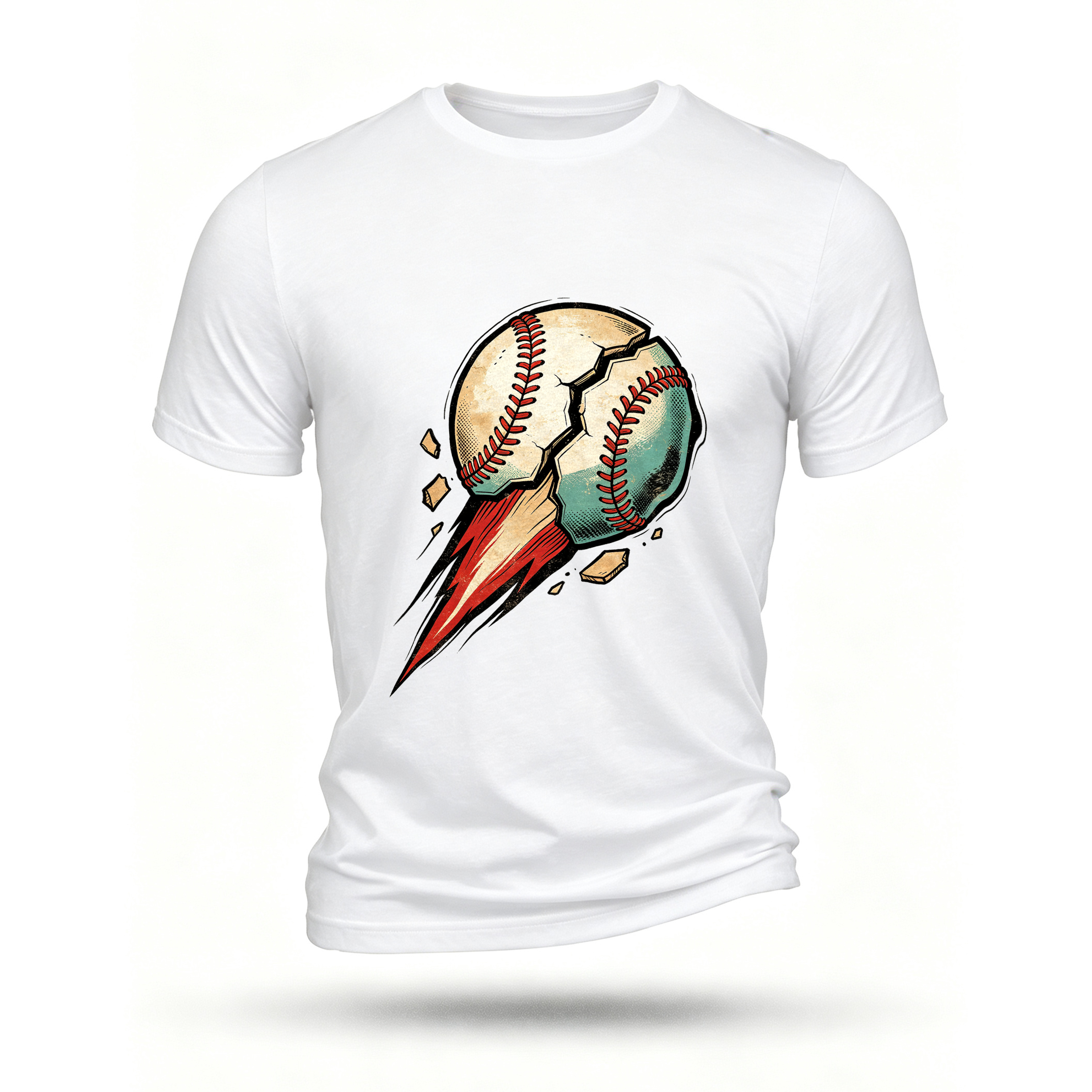 White T-shirt, front print