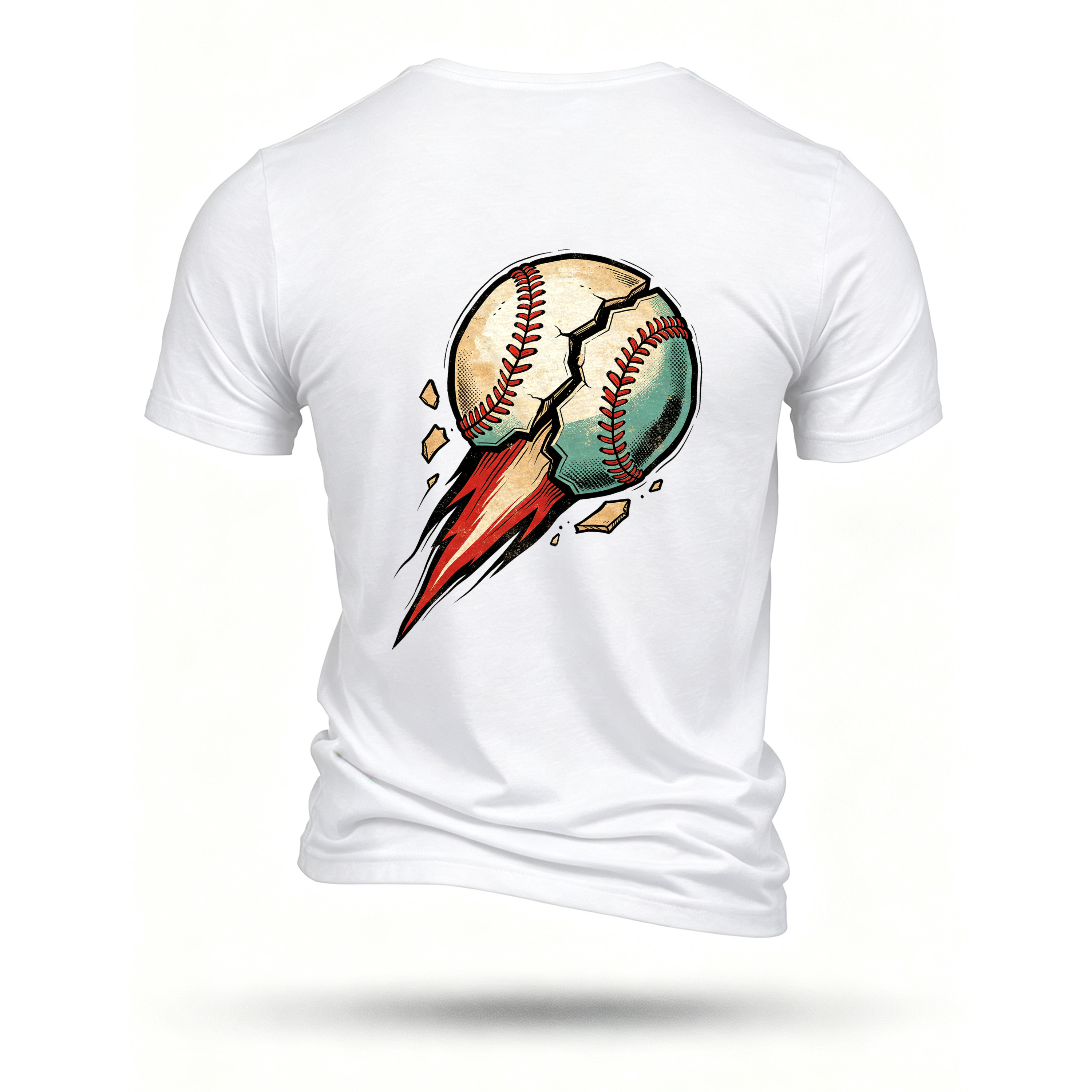 White T-shirt, back print