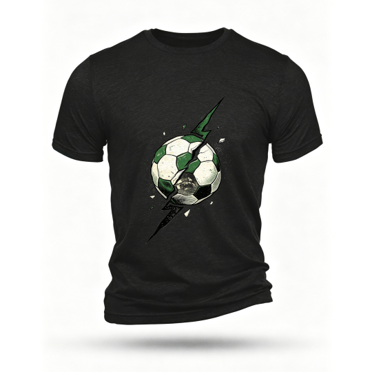 Black T-shirt, front print