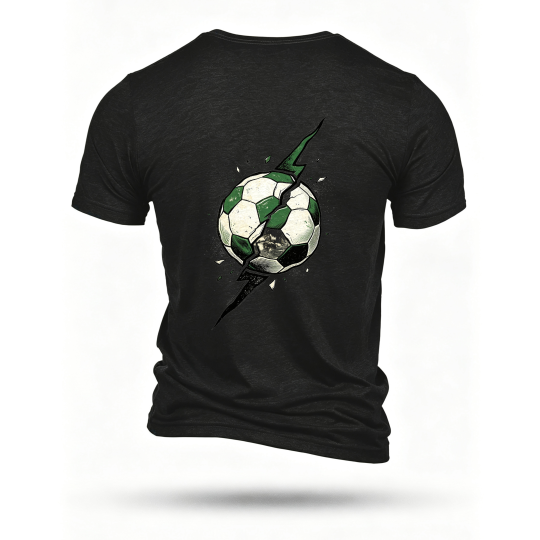 Black T-shirt, back print