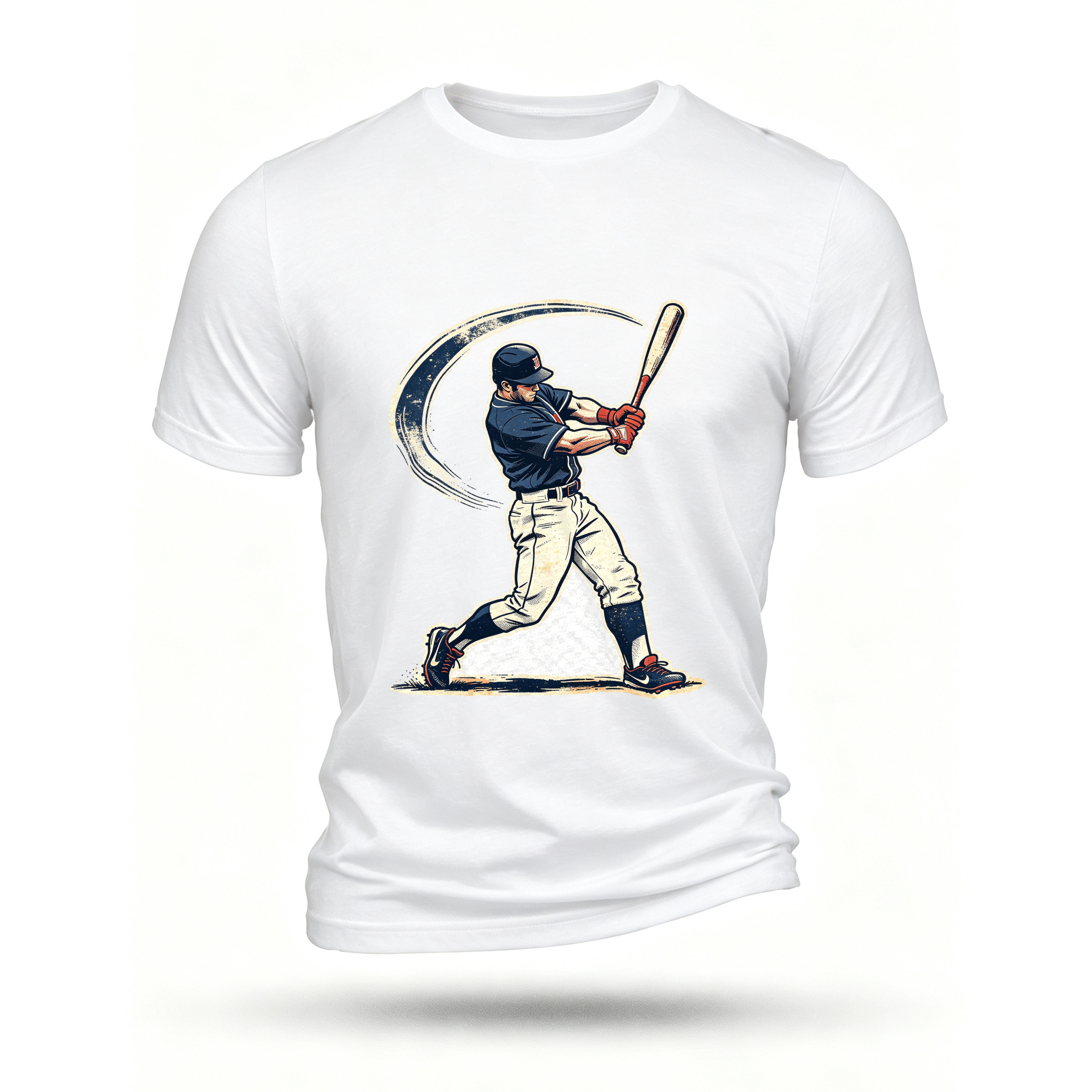 White T-shirt, front print