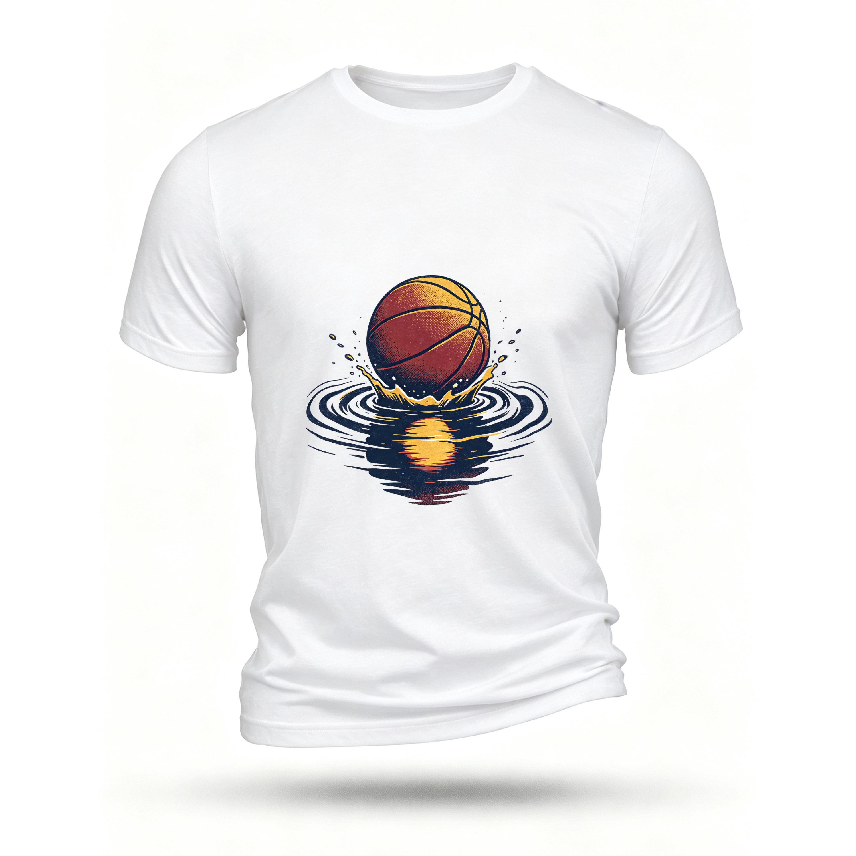 White T-shirt, front print