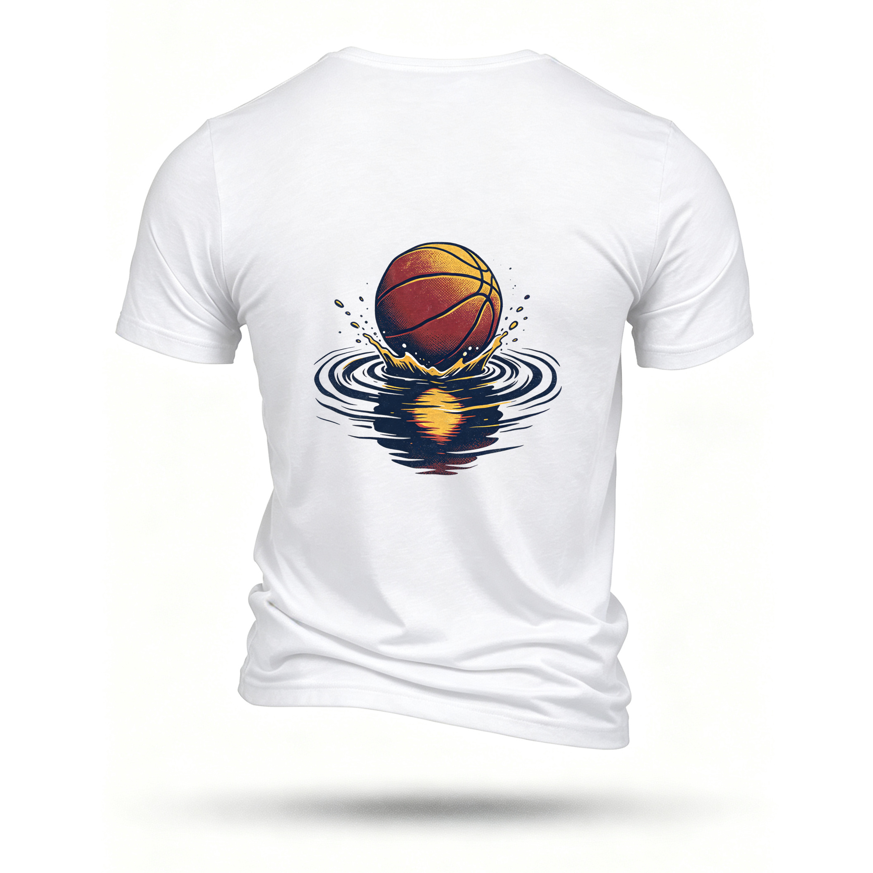 White T-shirt, back print