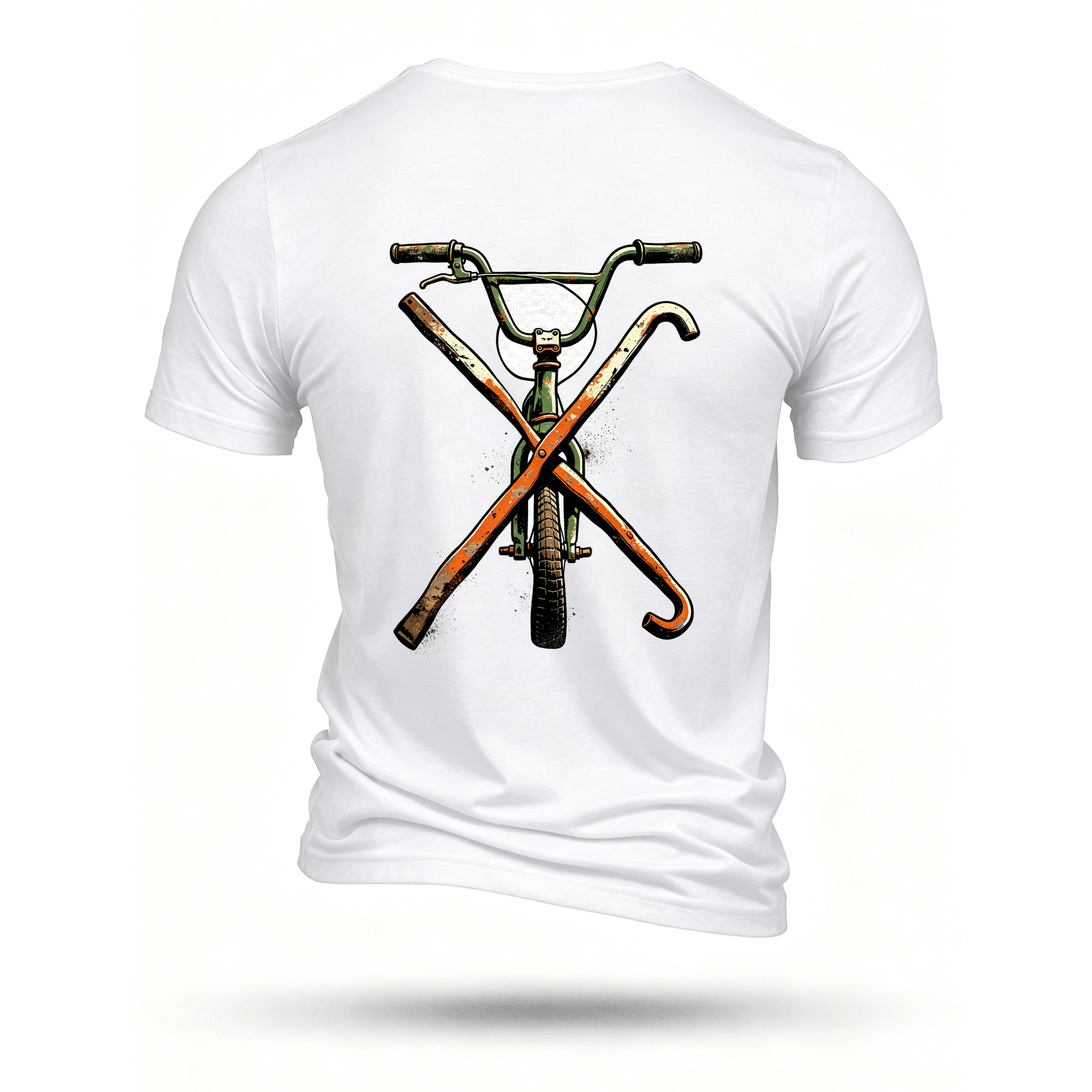 White T-shirt, back print