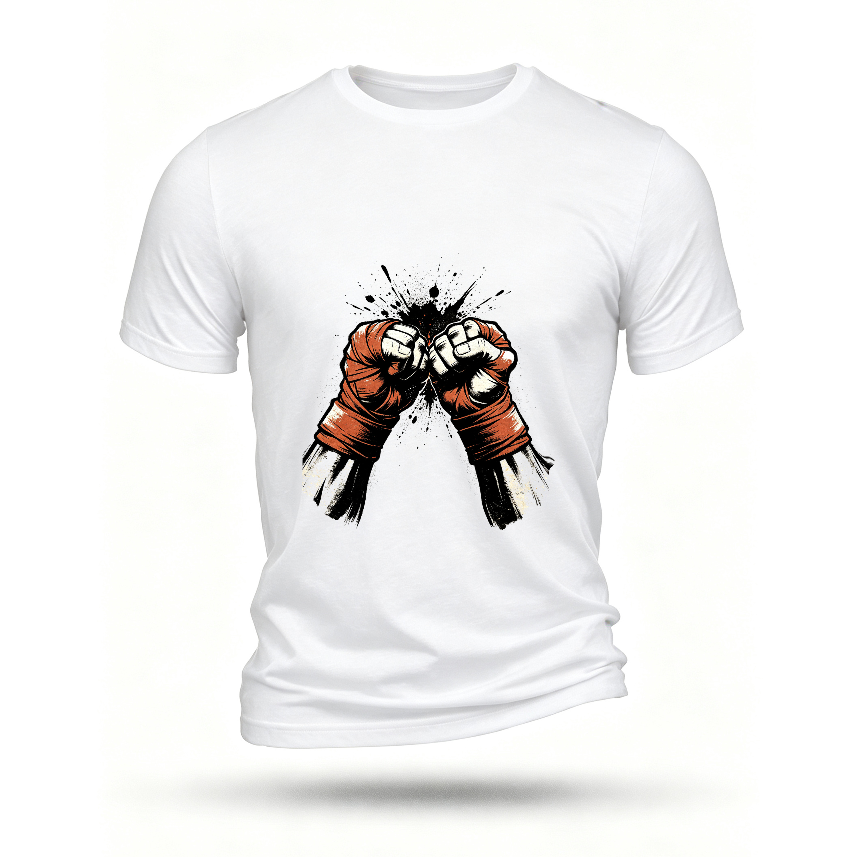 White T-shirt, front print