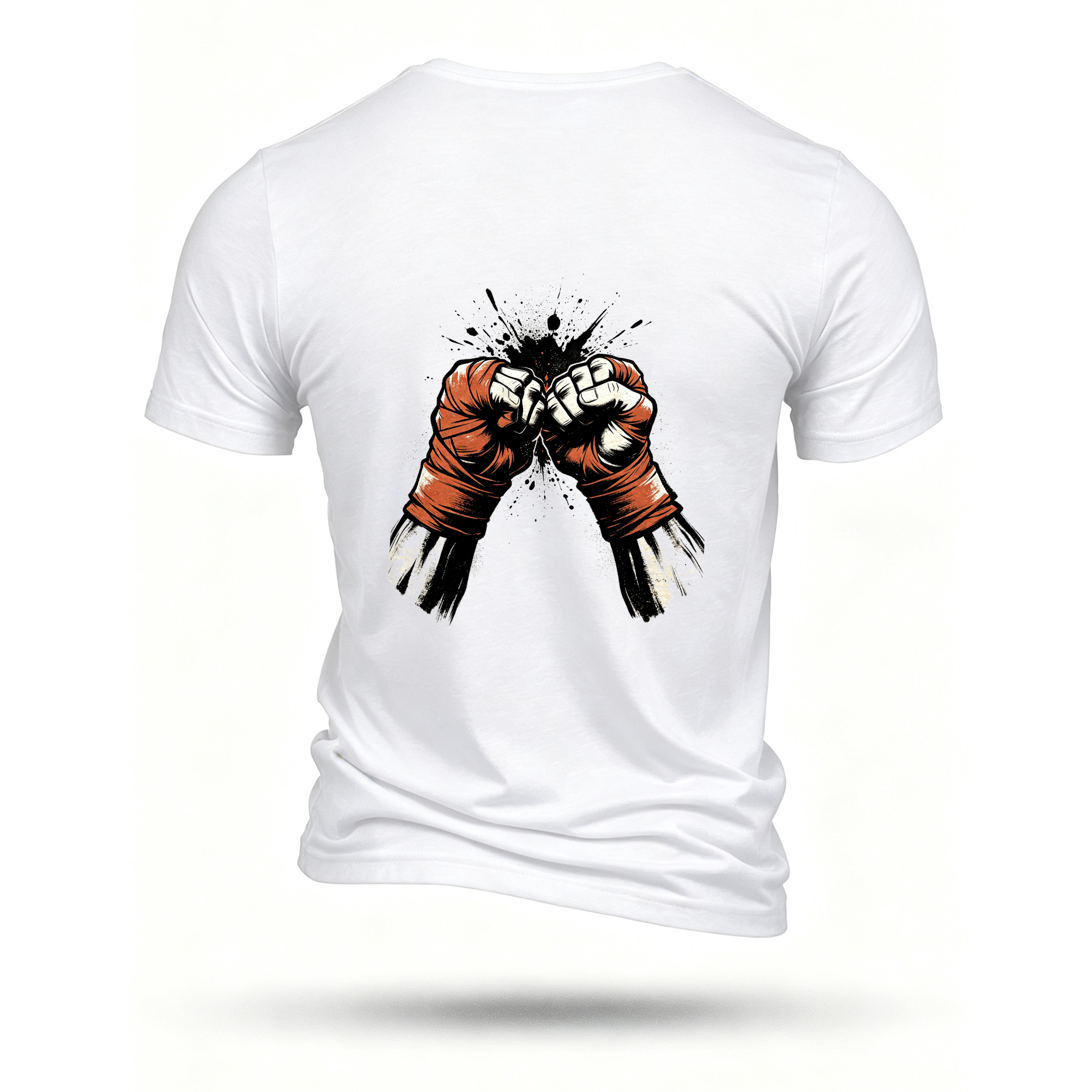 White T-shirt, back print