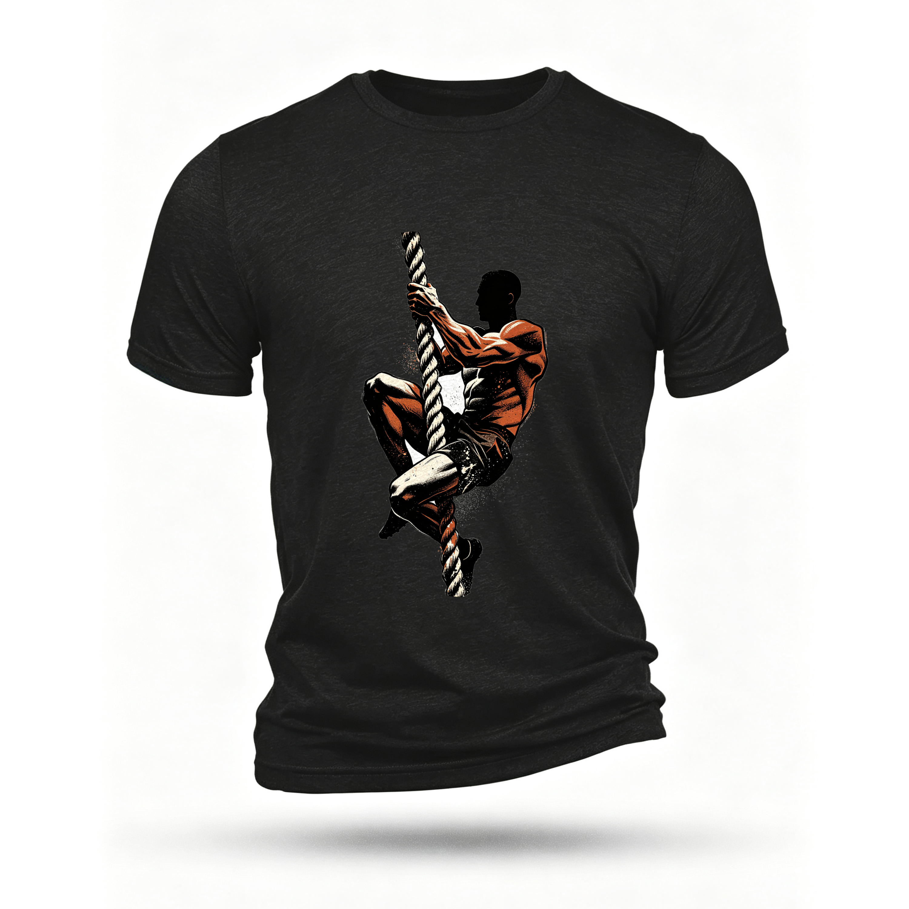 Black T-shirt, front print