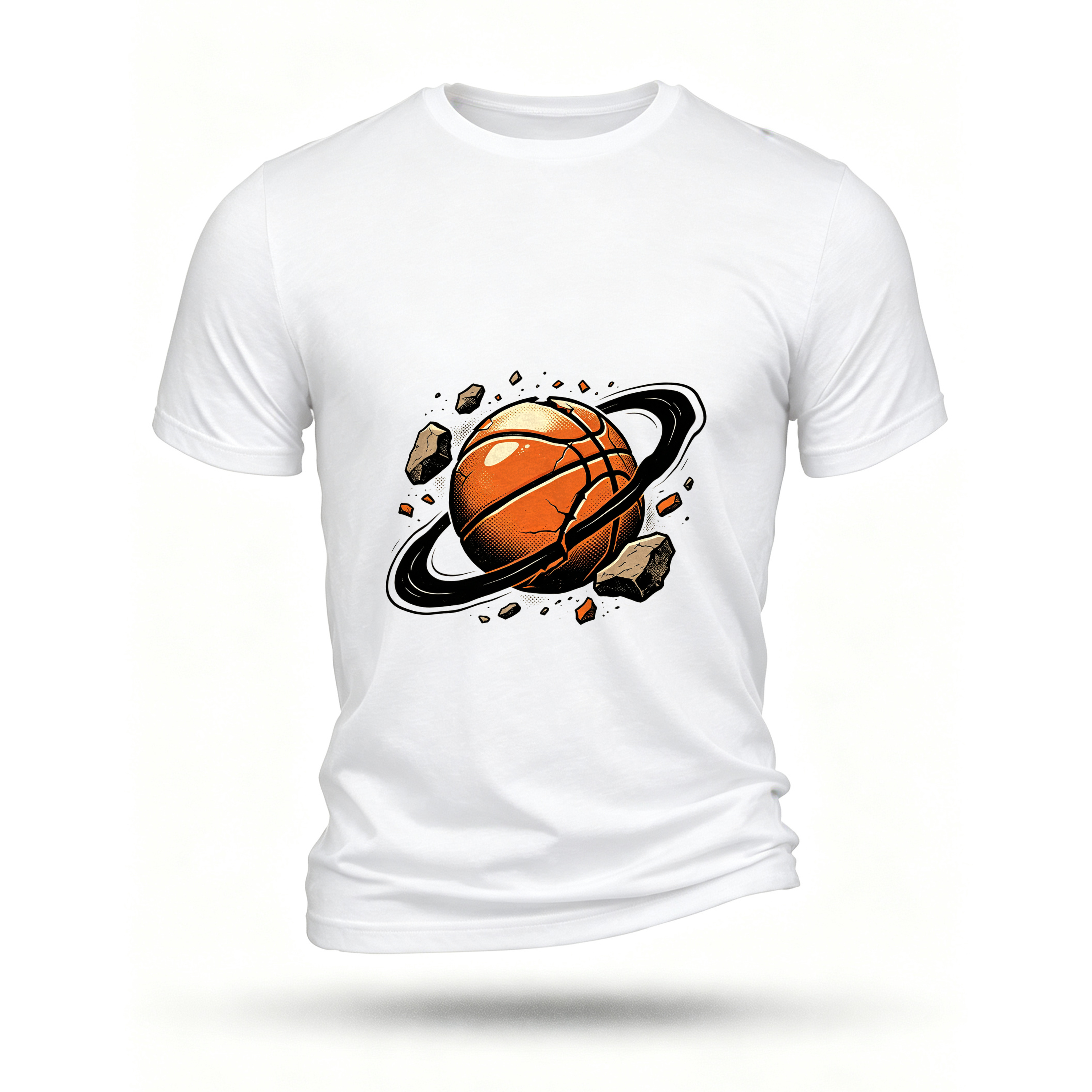 White T-shirt, front print