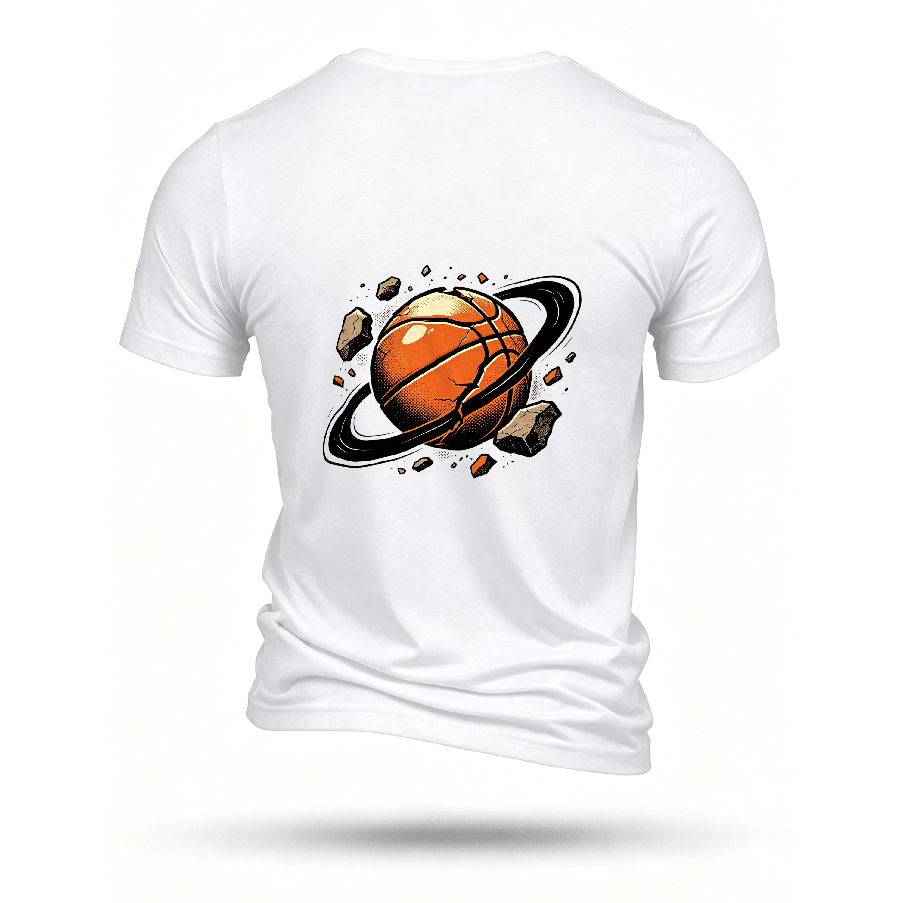 White T-shirt, back print