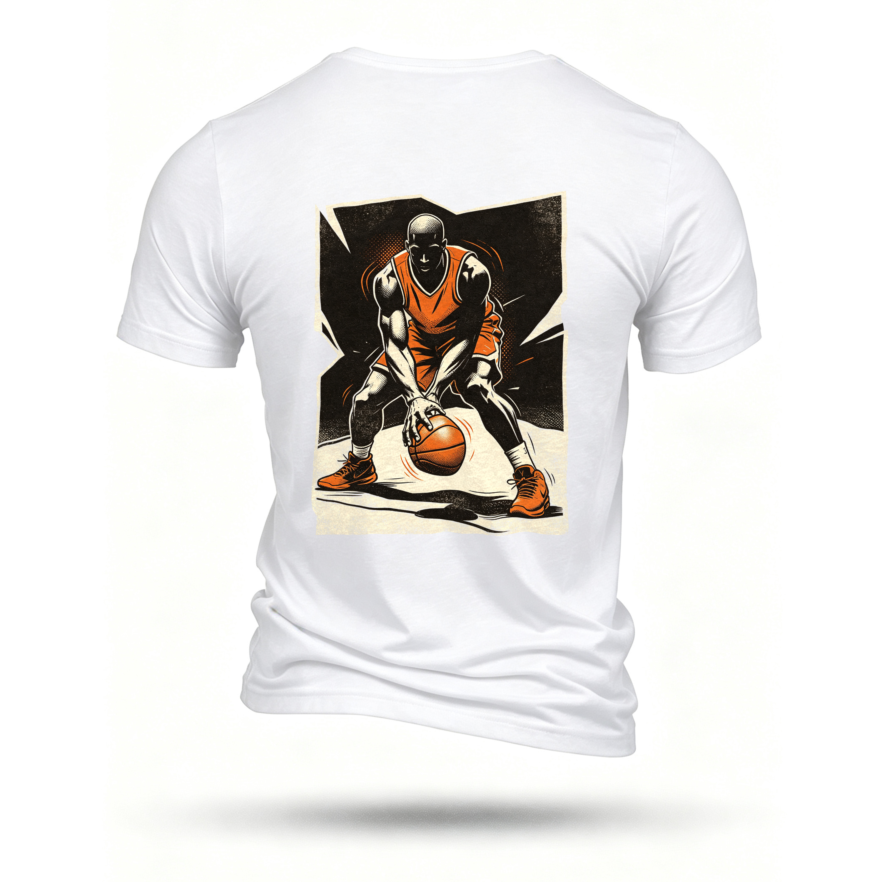White T-shirt, back print