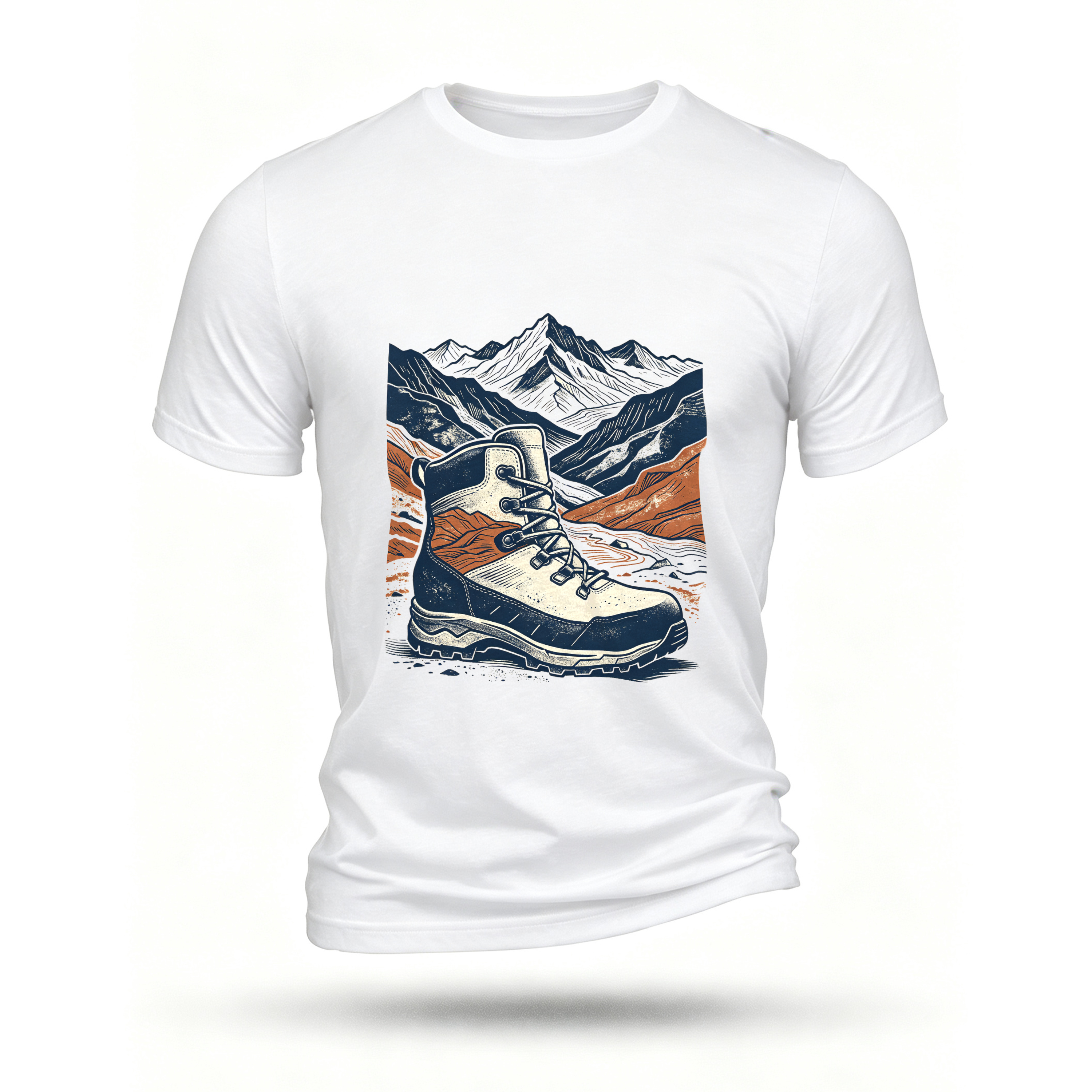 White T-shirt, front print