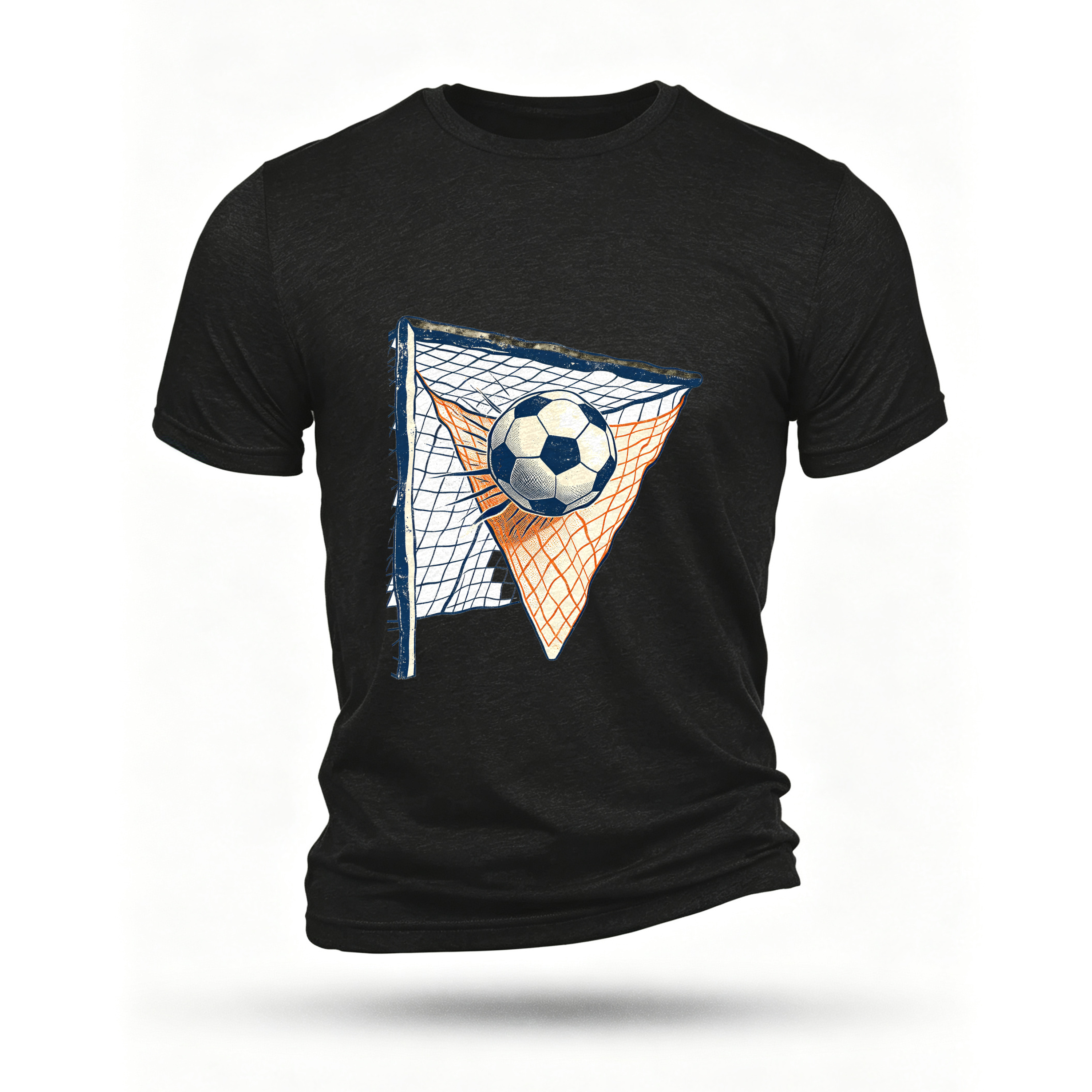 Black T-shirt, front print