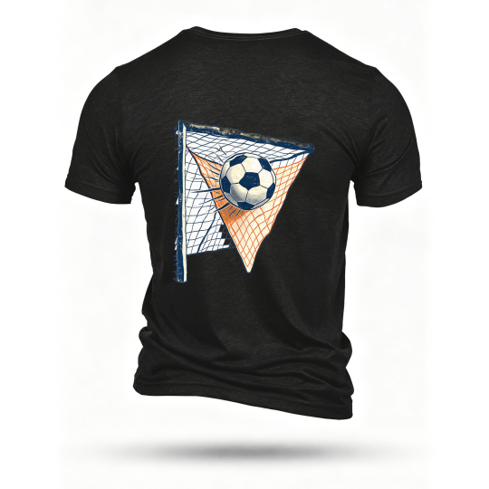Black T-shirt, back print