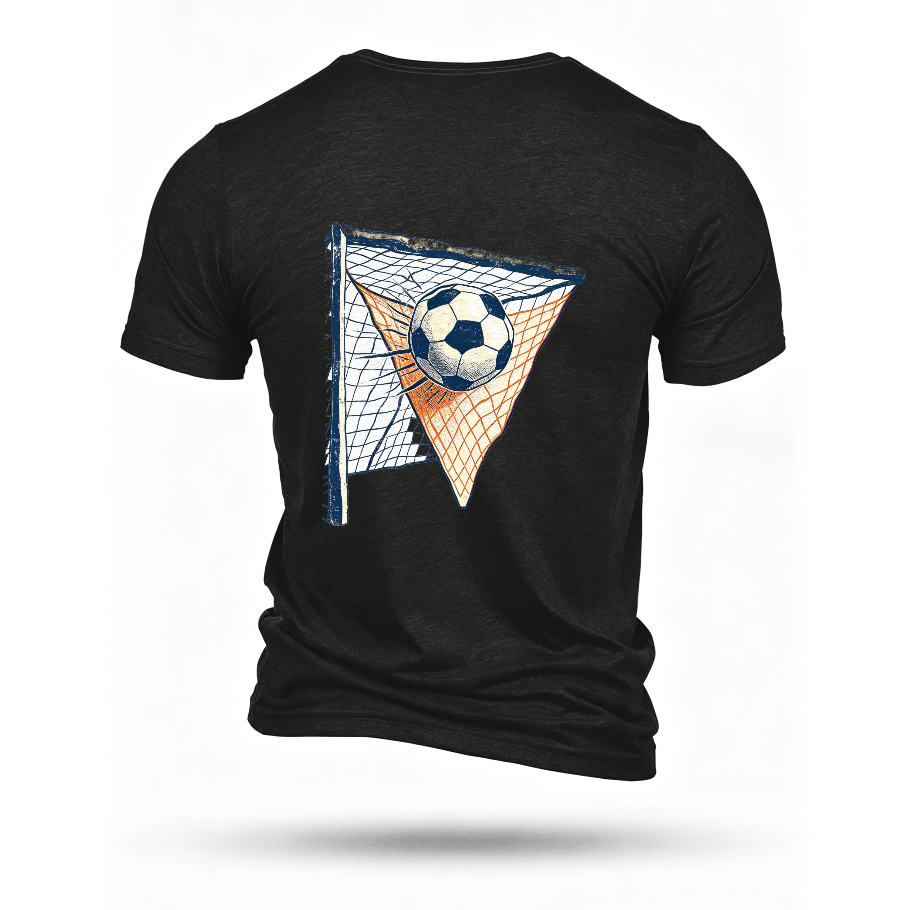 Black T-shirt, back print