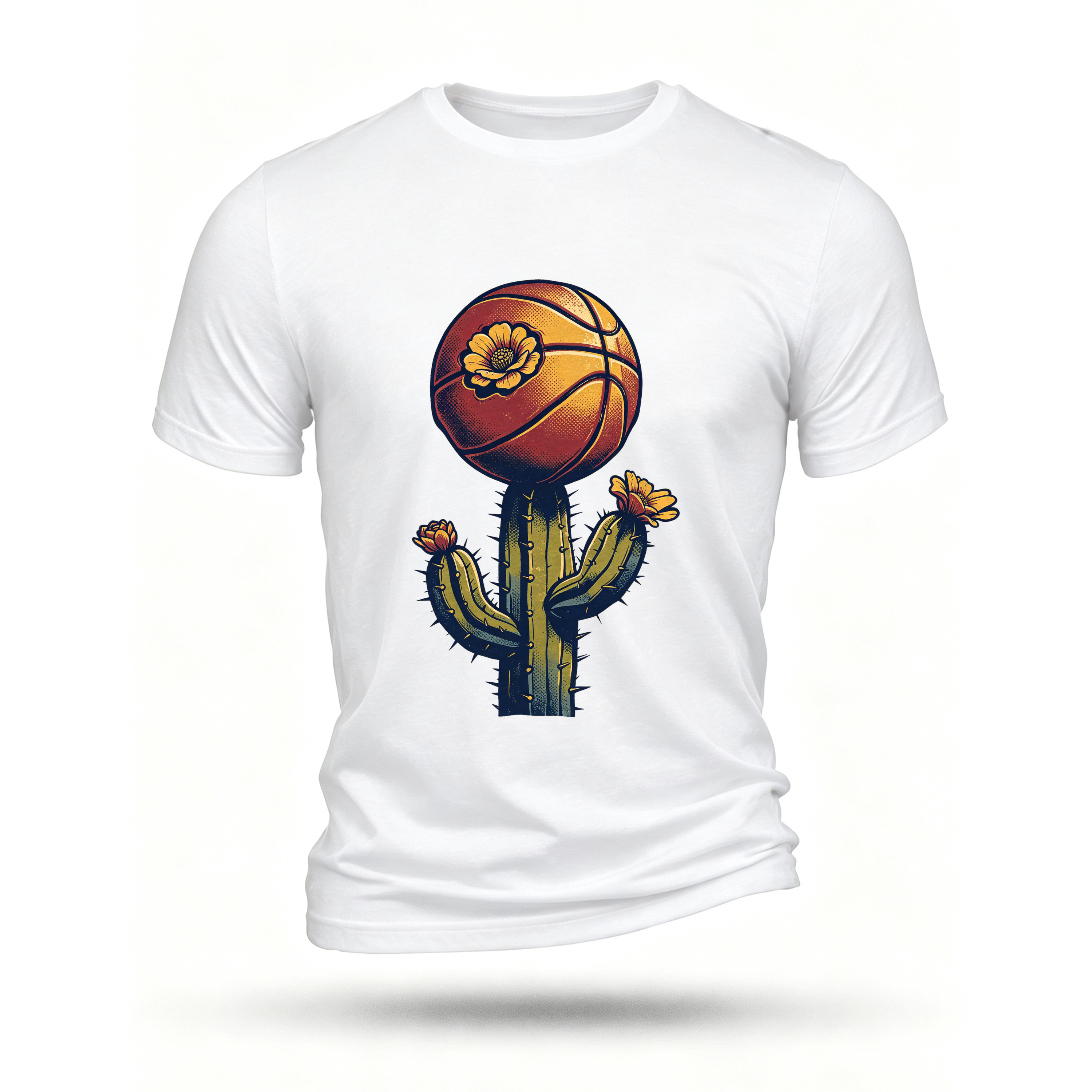 White T-shirt, front print
