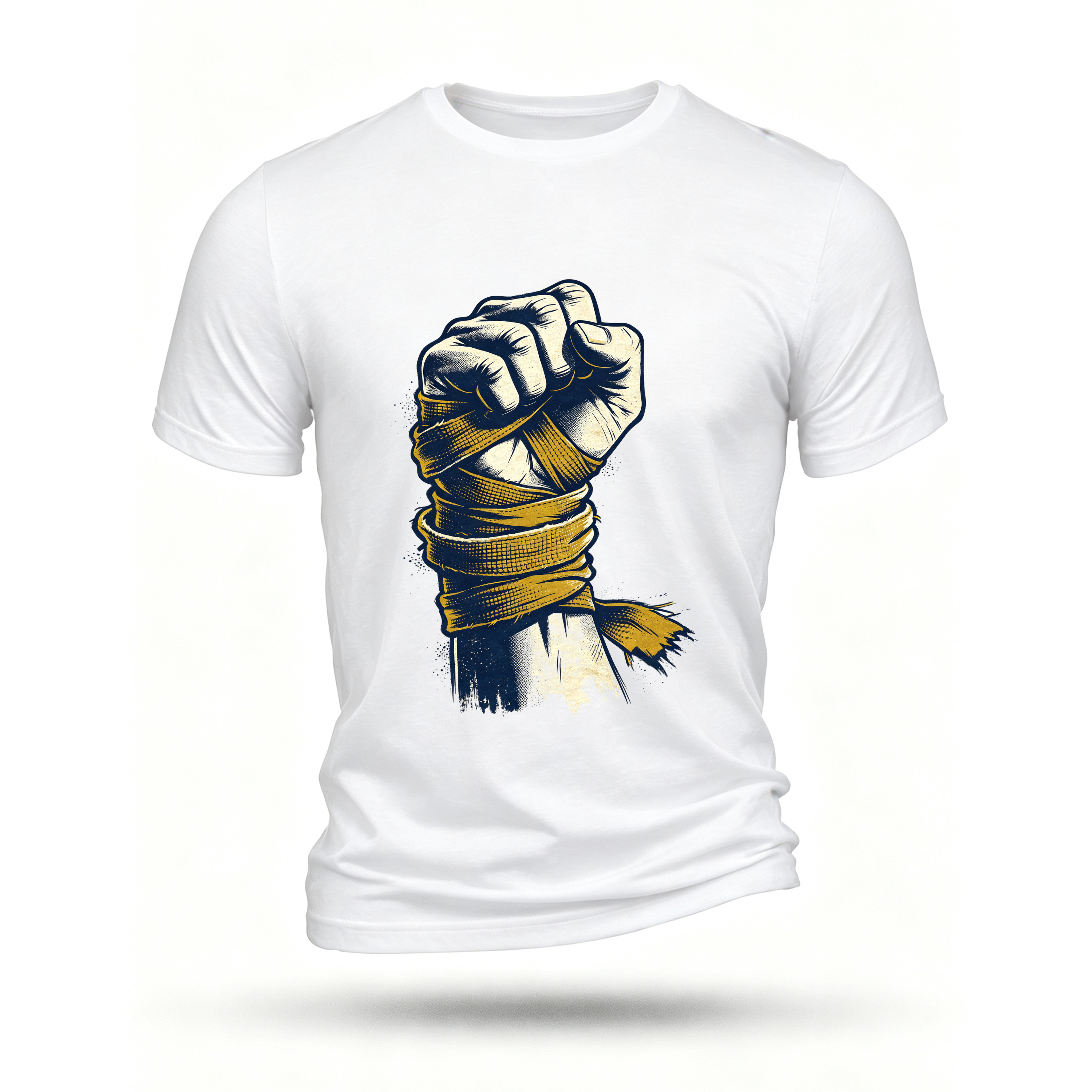White T-shirt, front print