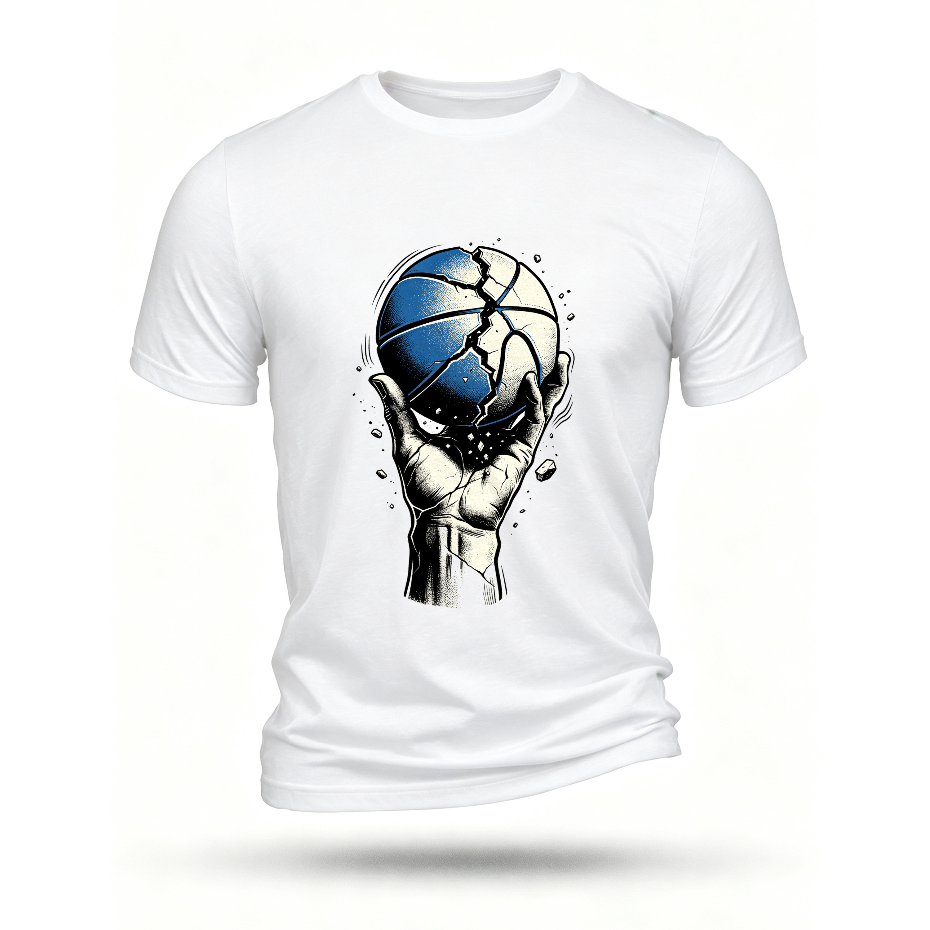 White T-shirt, front print