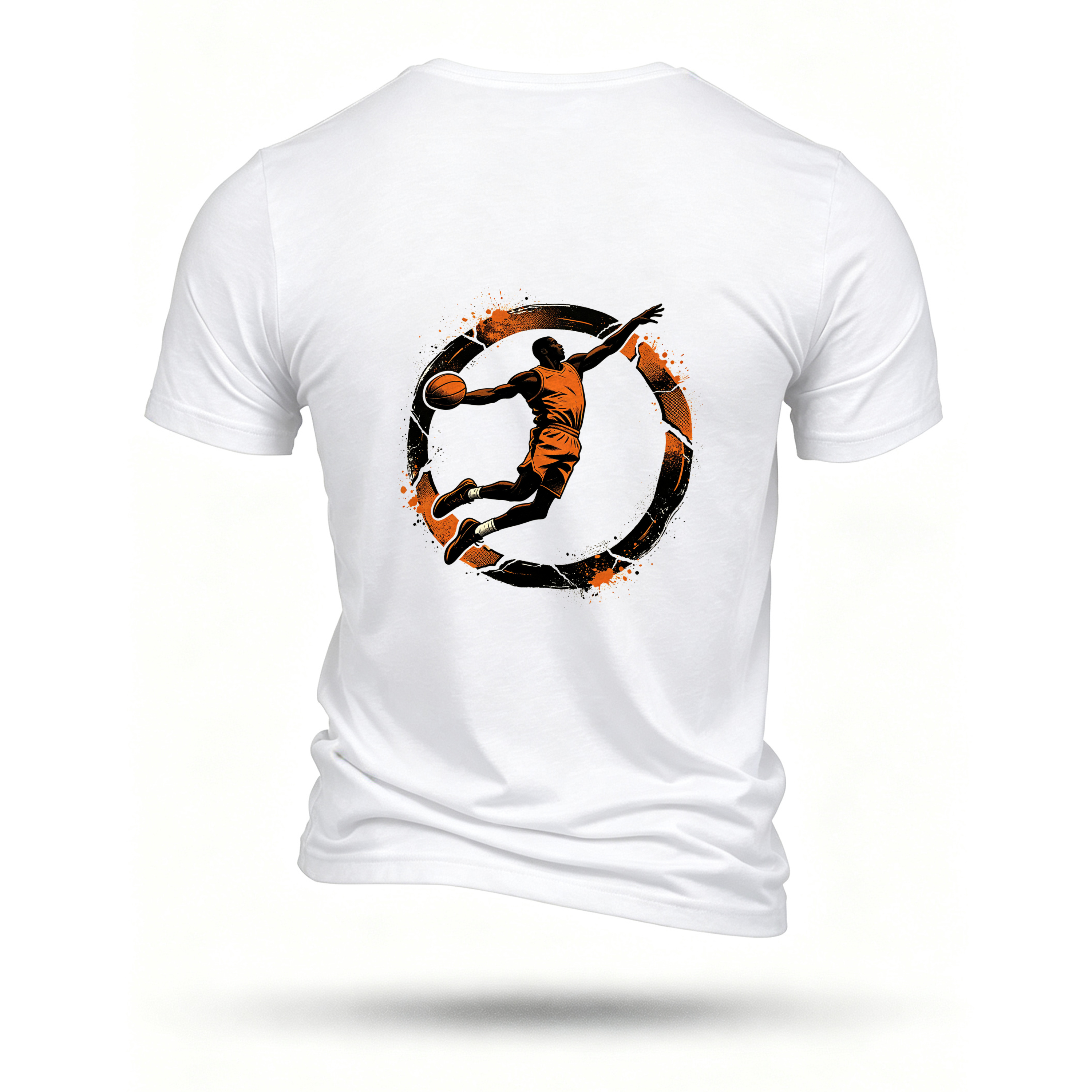 White T-shirt, back print