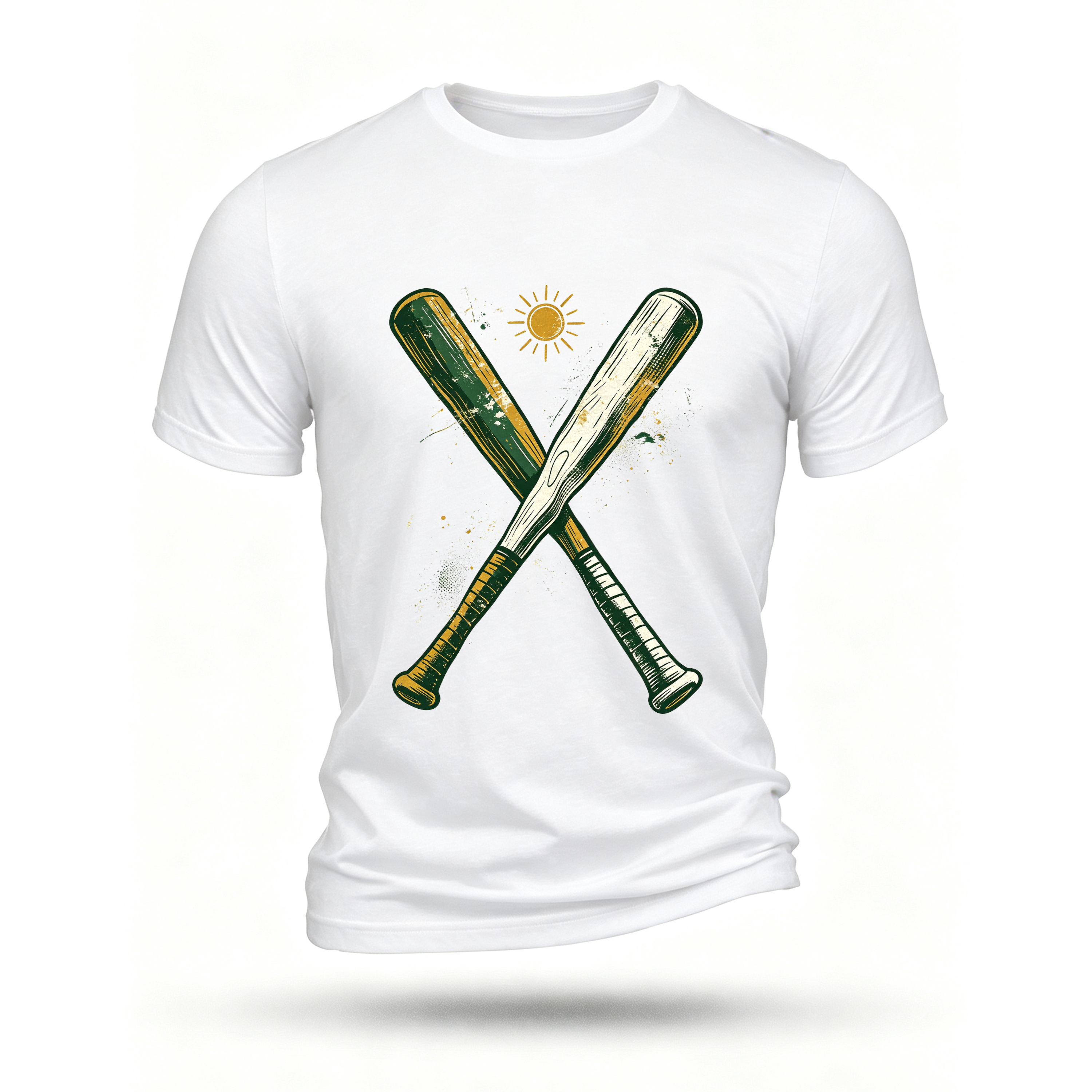 White T-shirt, front print