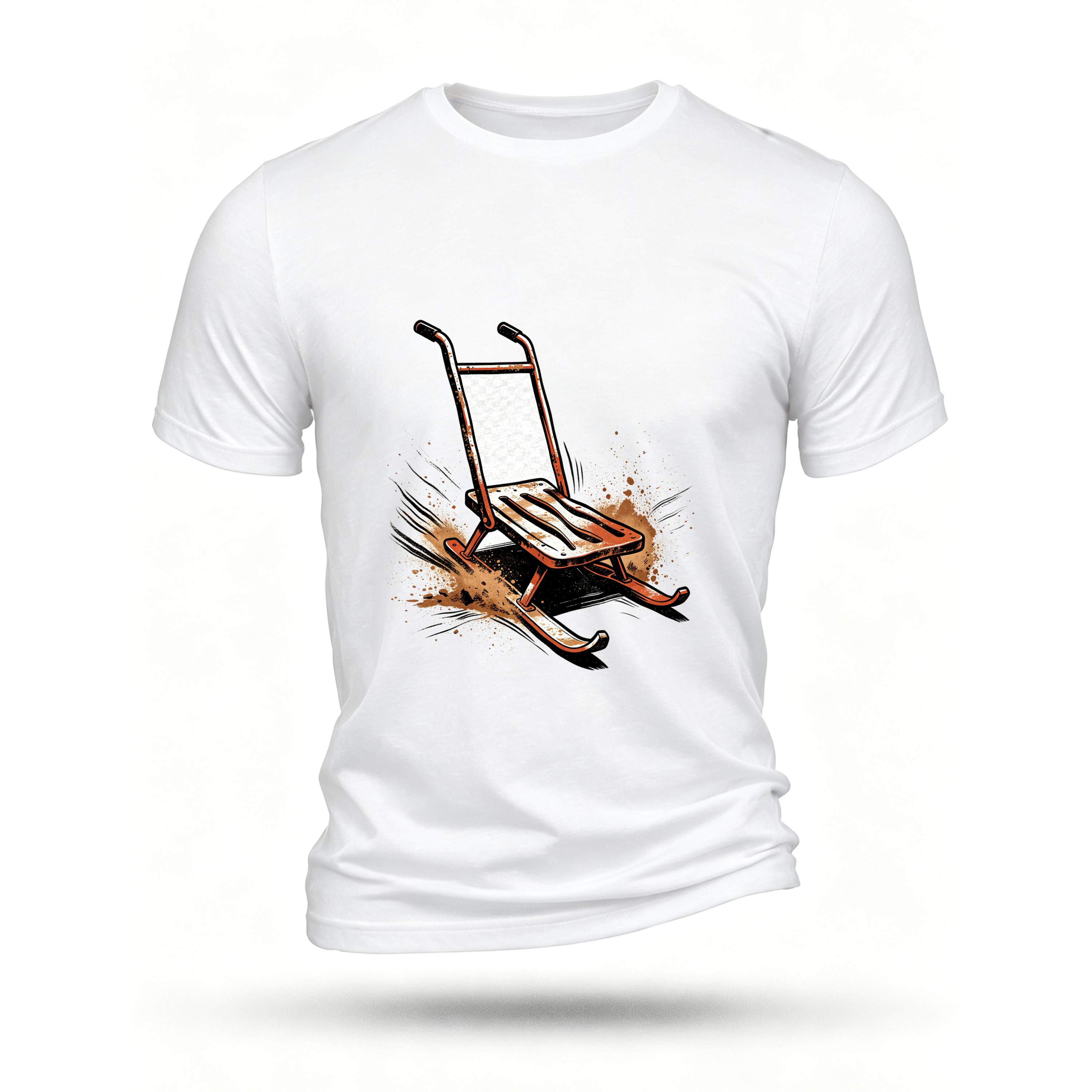 White T-shirt, front print