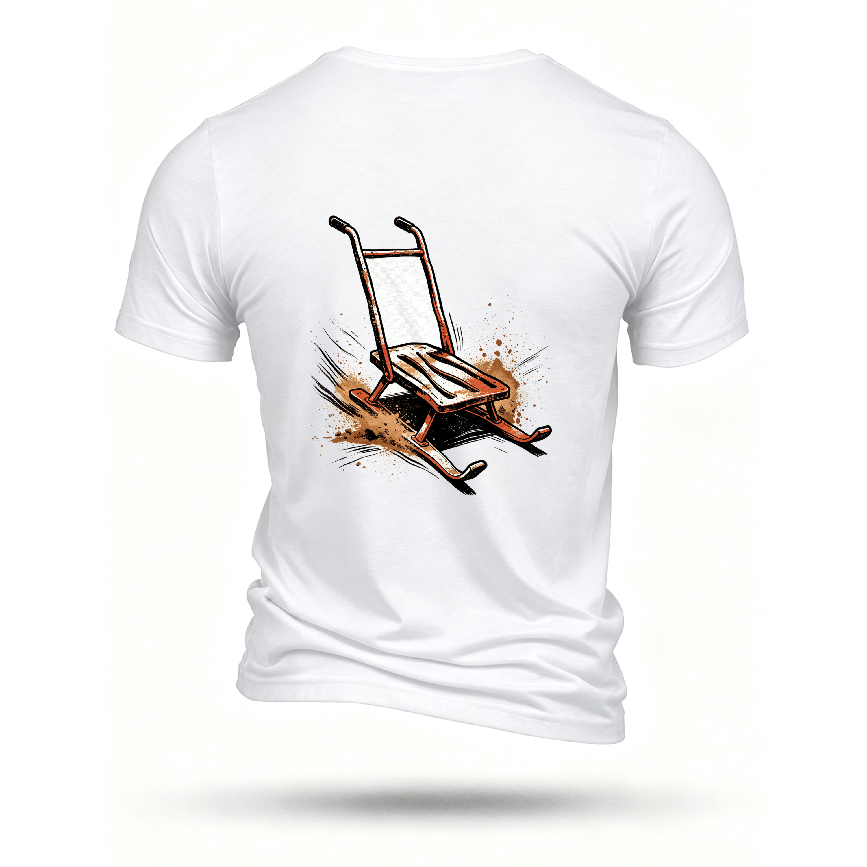 White T-shirt, back print