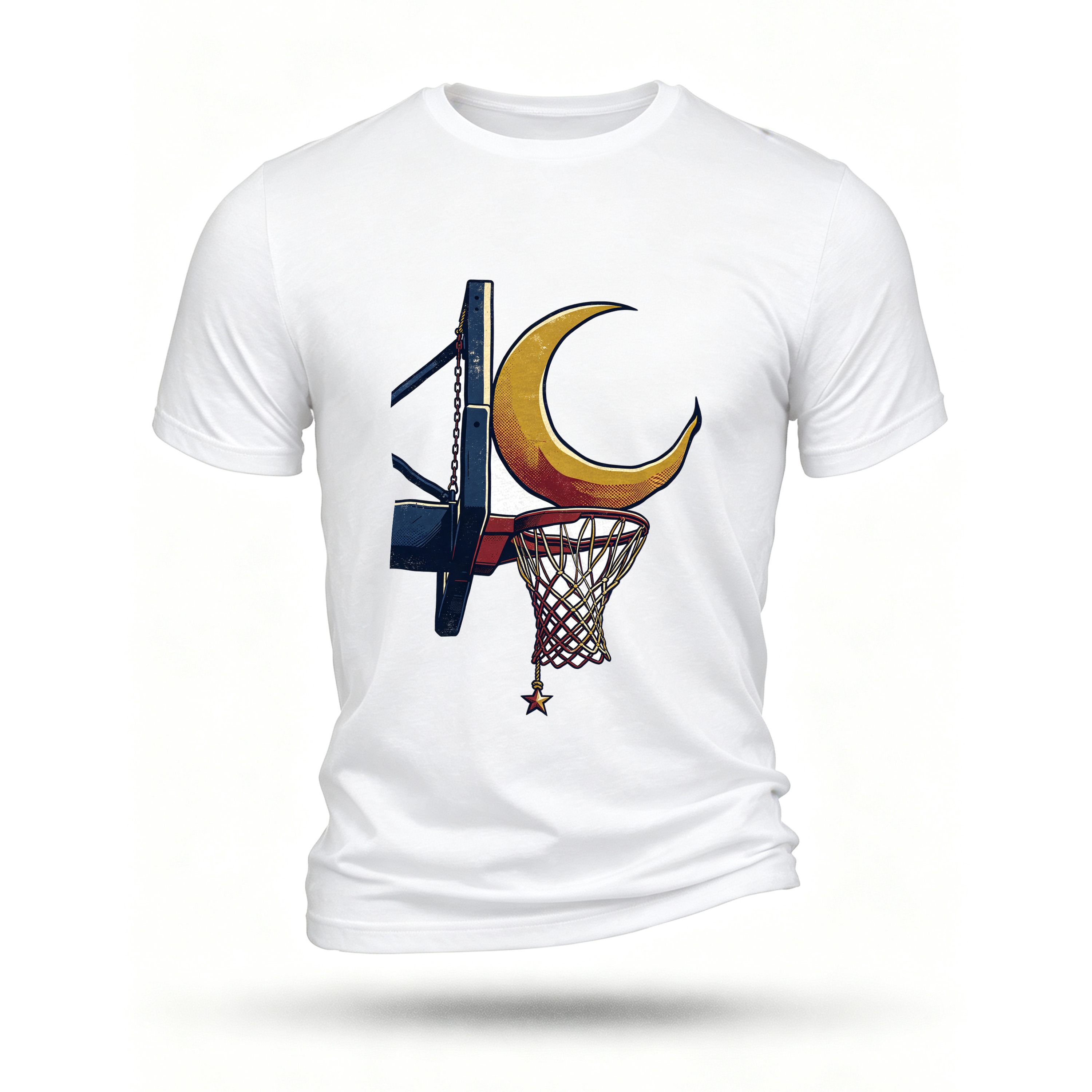 White T-shirt, front print