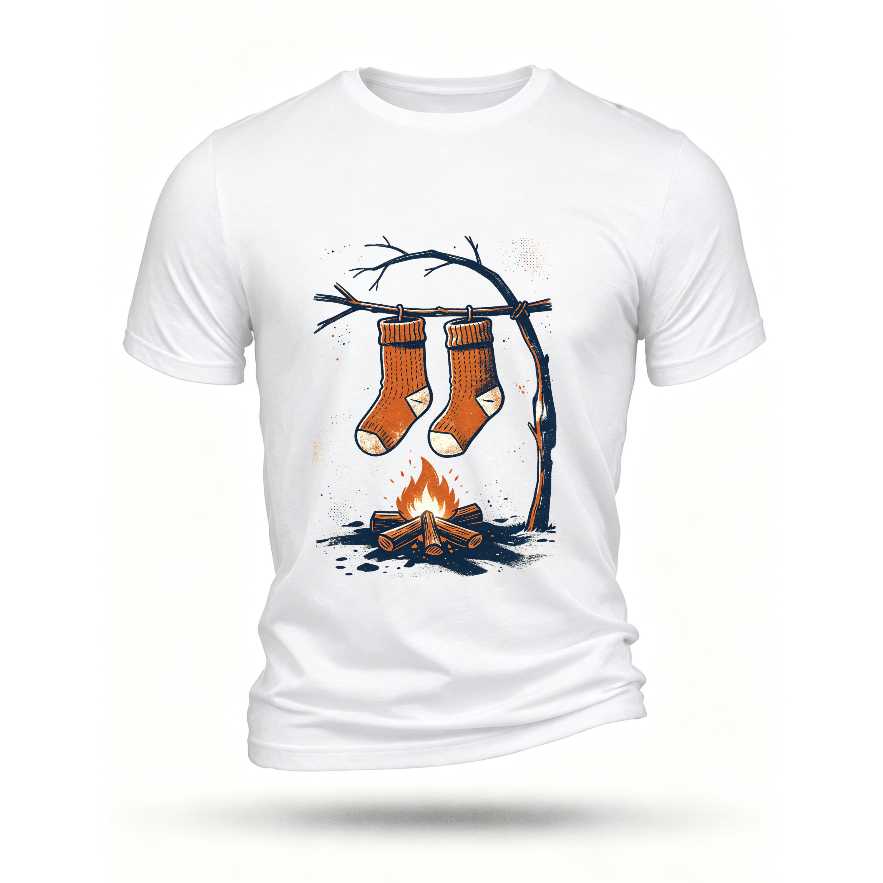 White T-shirt, front print