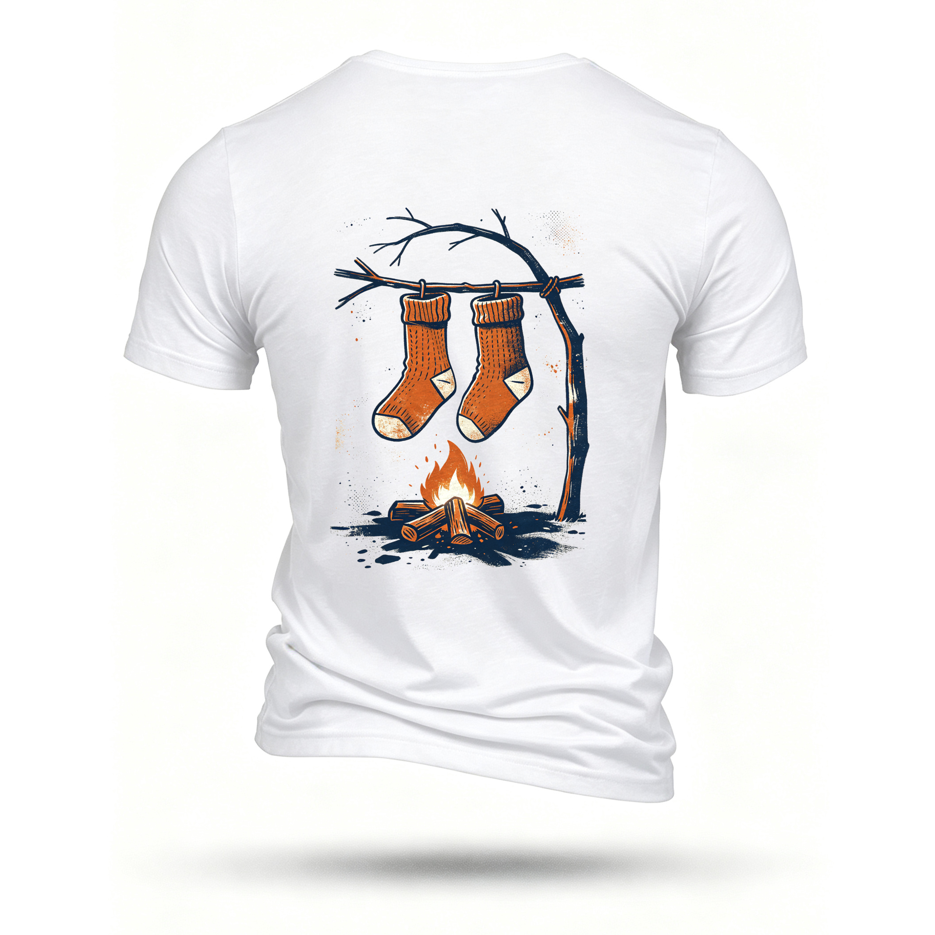 White T-shirt, back print