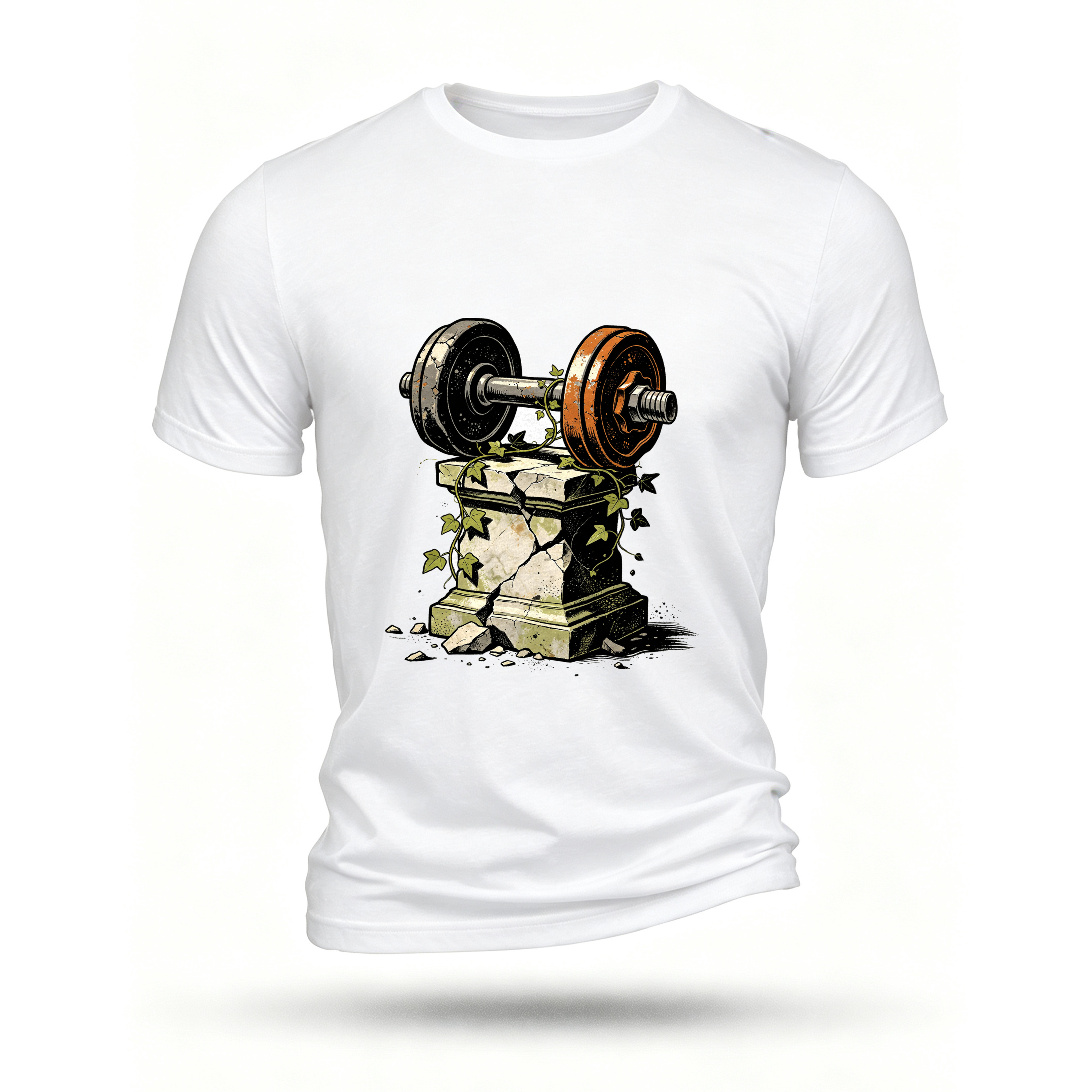 White T-shirt, front print