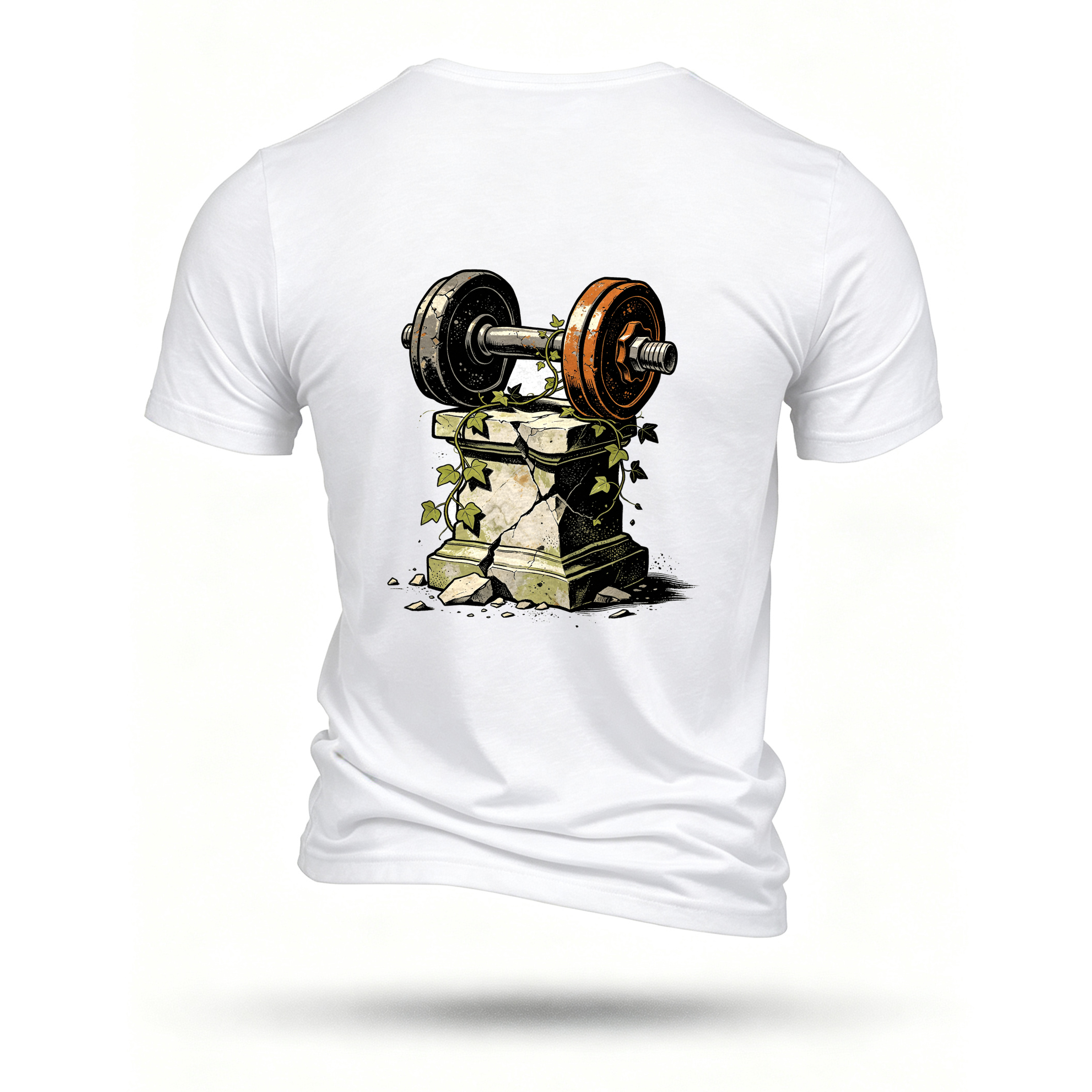 White T-shirt, back print