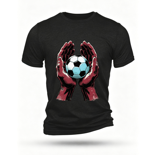 Black T-shirt, front print