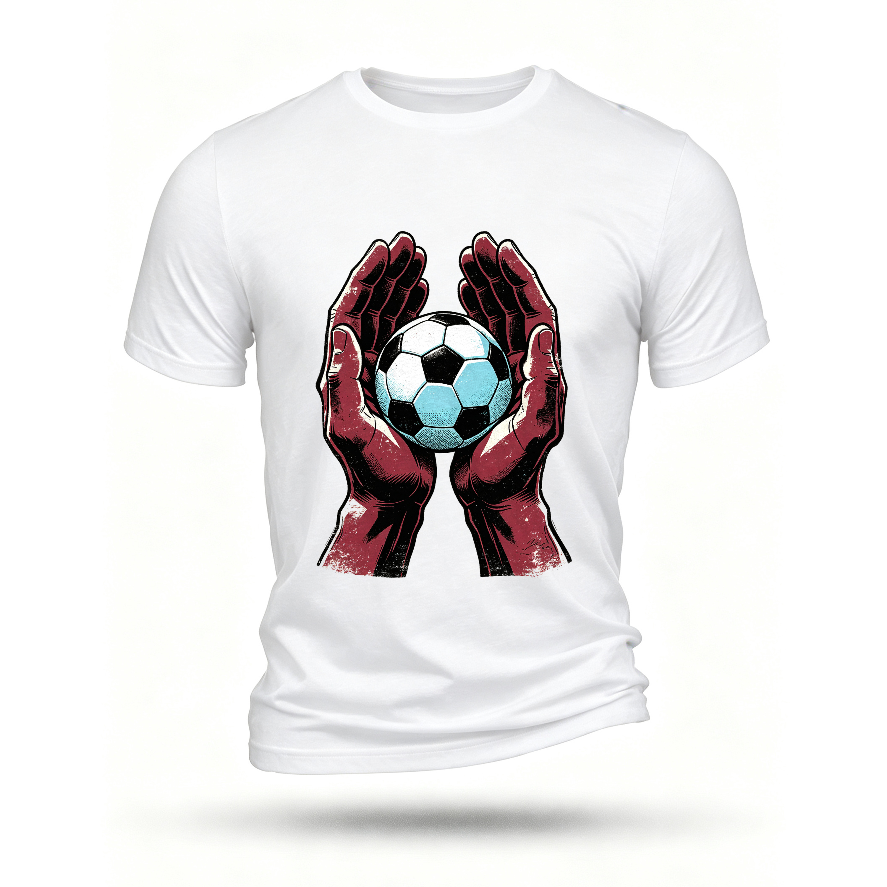 White T-shirt, front print