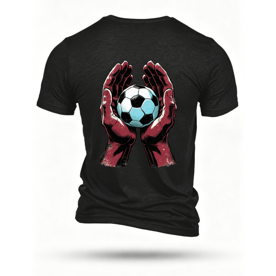 Black T-shirt, back print