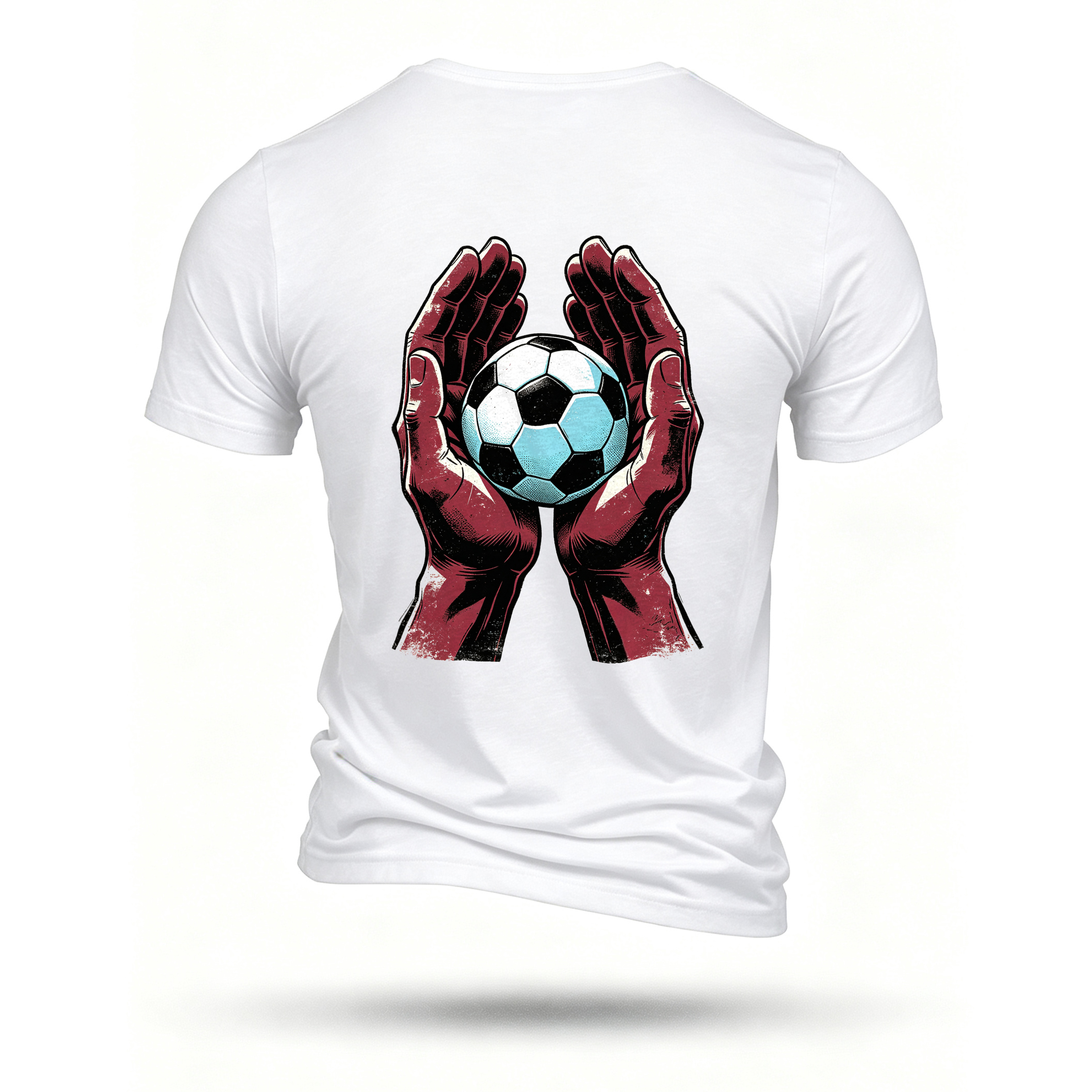 White T-shirt, back print