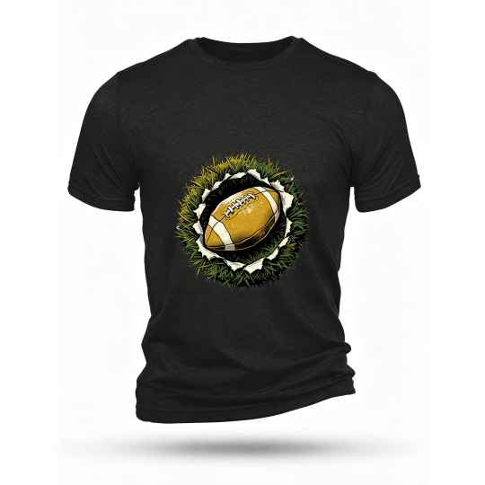 Black T-shirt, front print