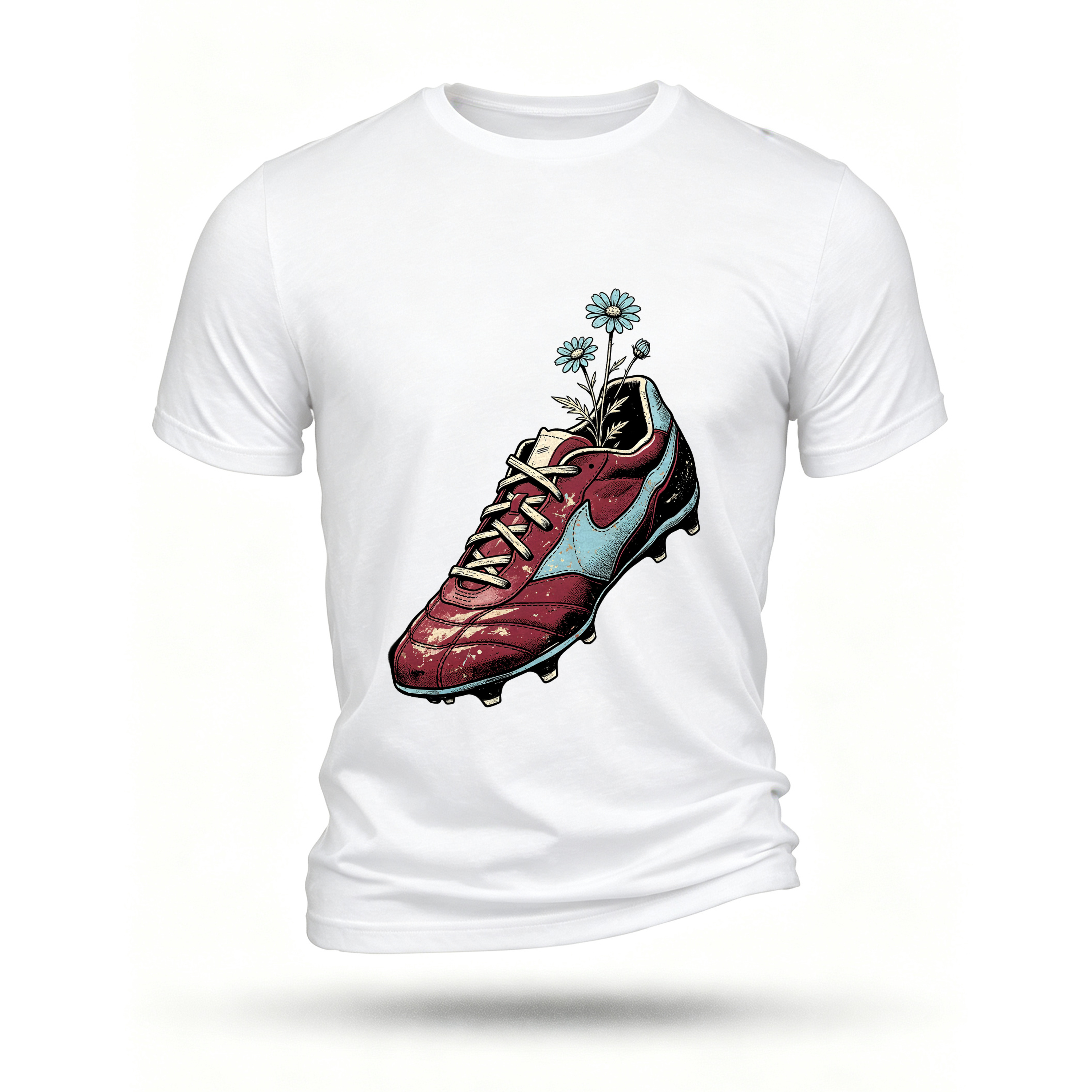 White T-shirt, front print