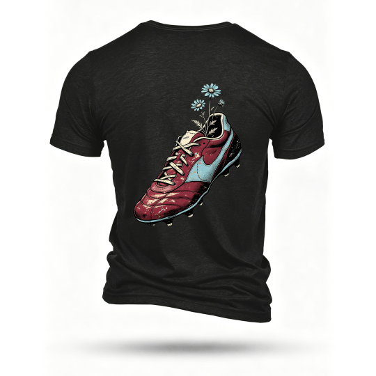 Black T-shirt, back print