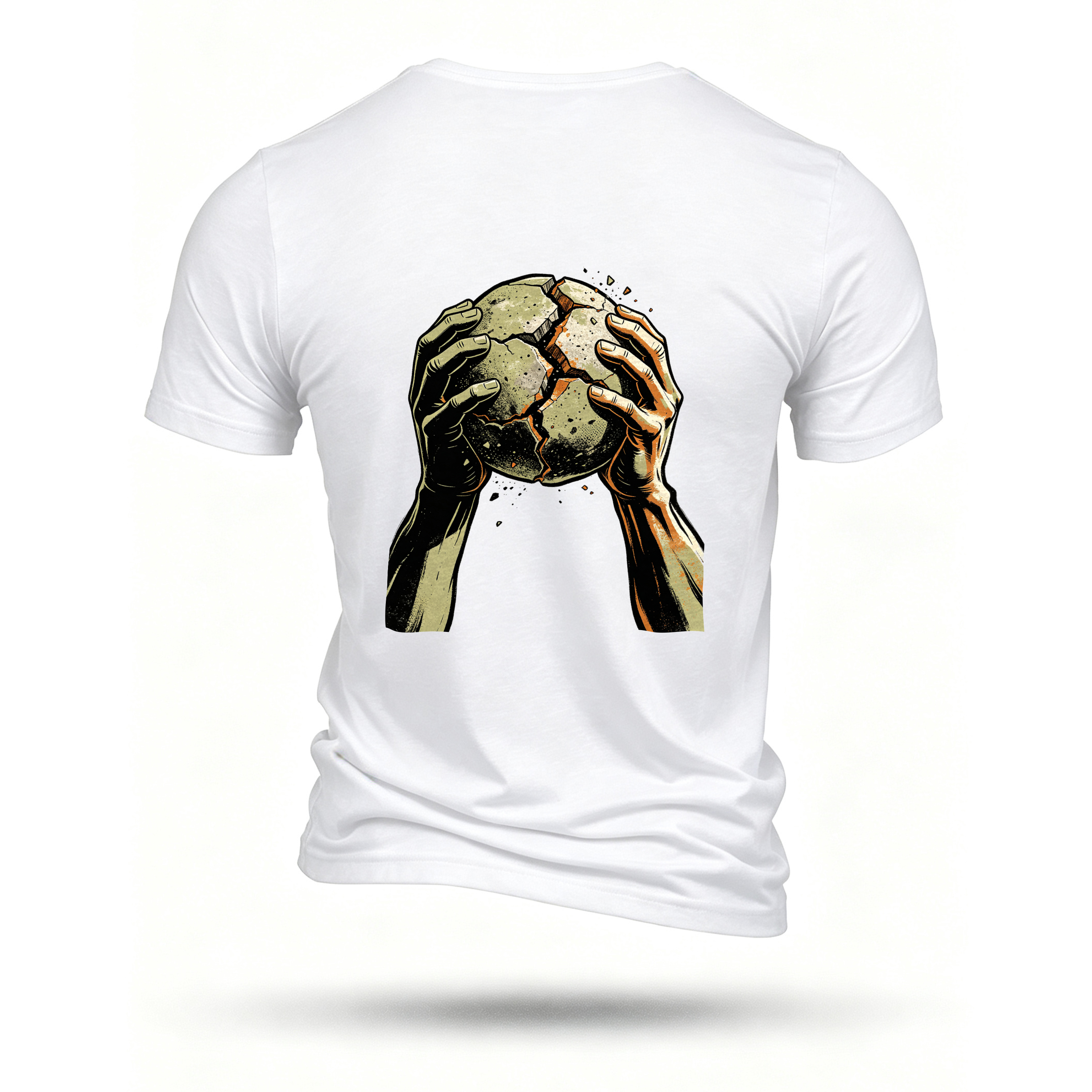 White T-shirt, back print