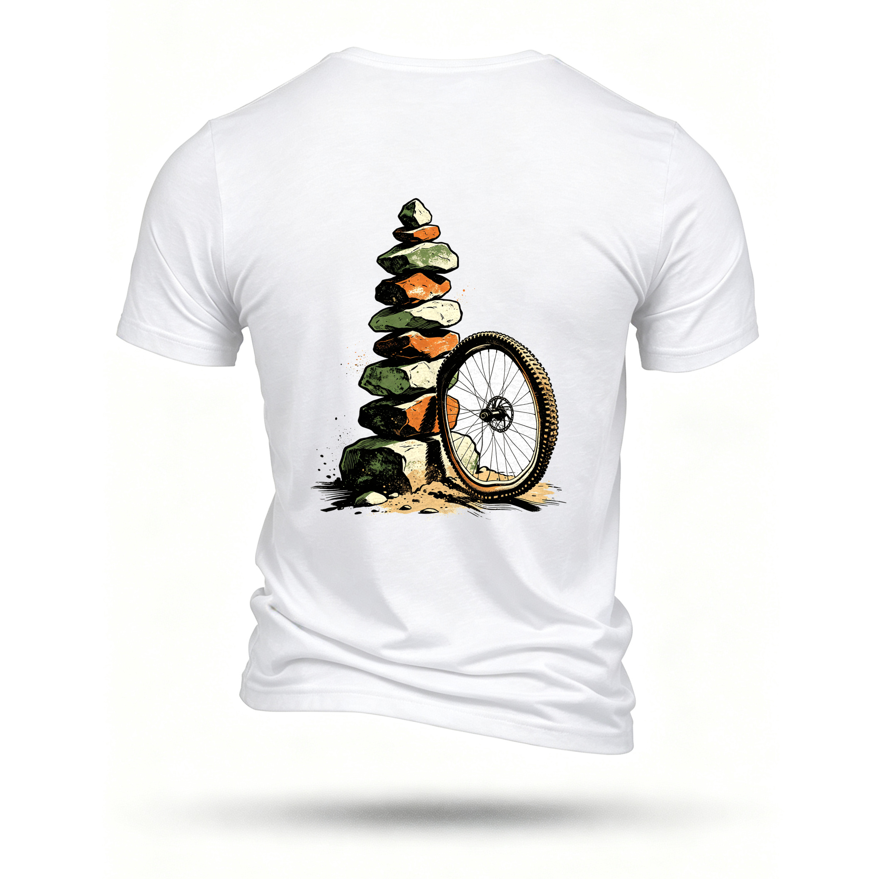 White T-shirt, back print