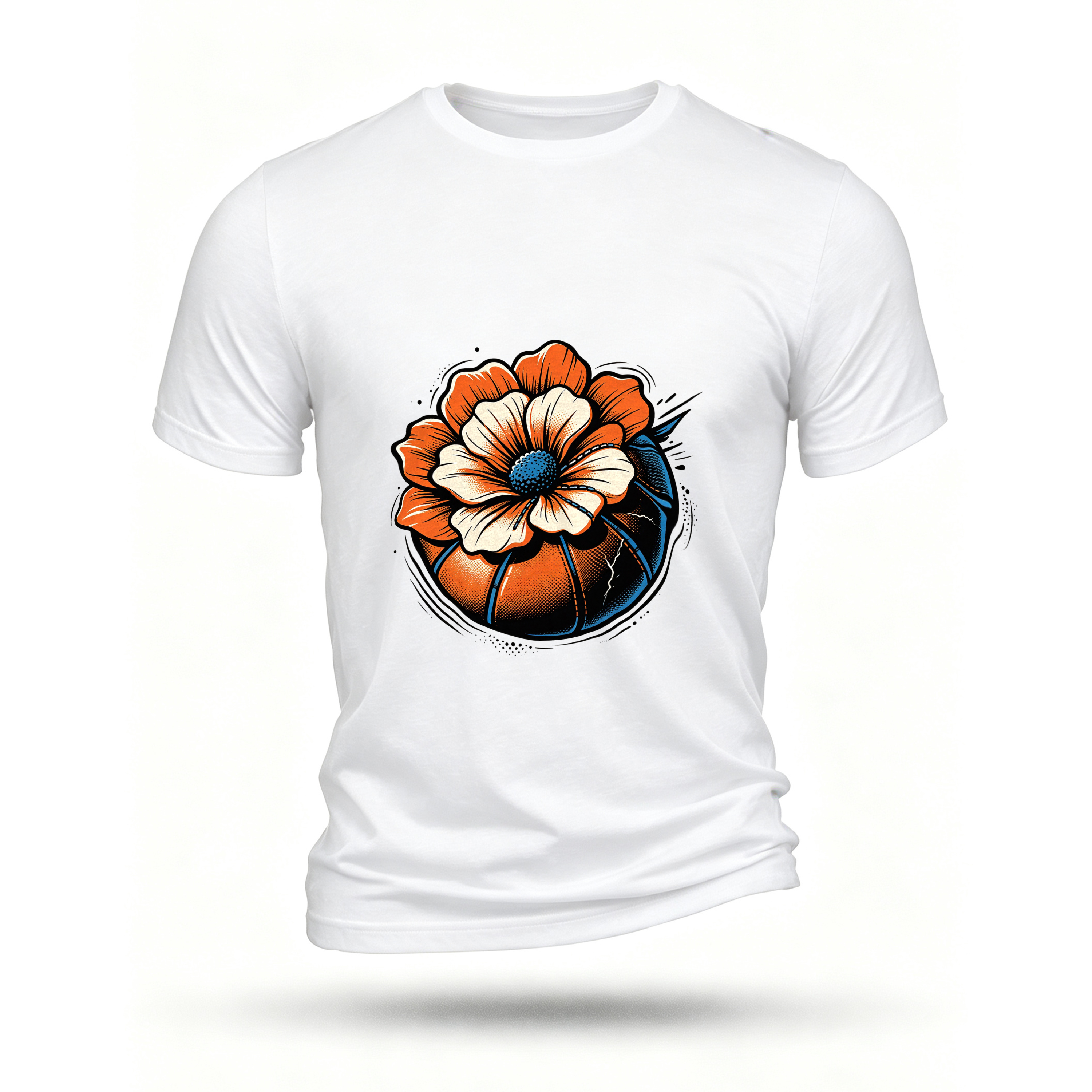 White T-shirt, front print