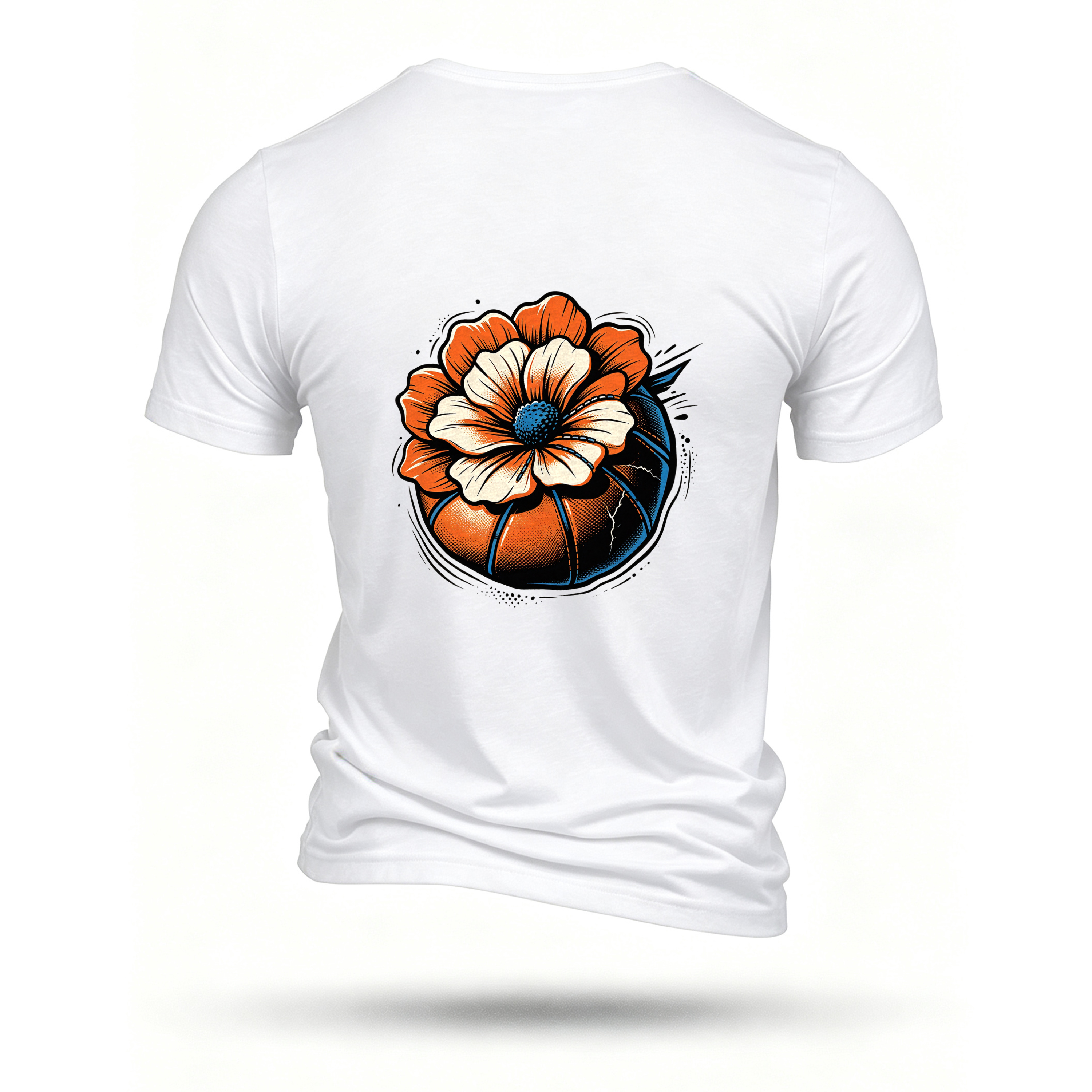 White T-shirt, back print