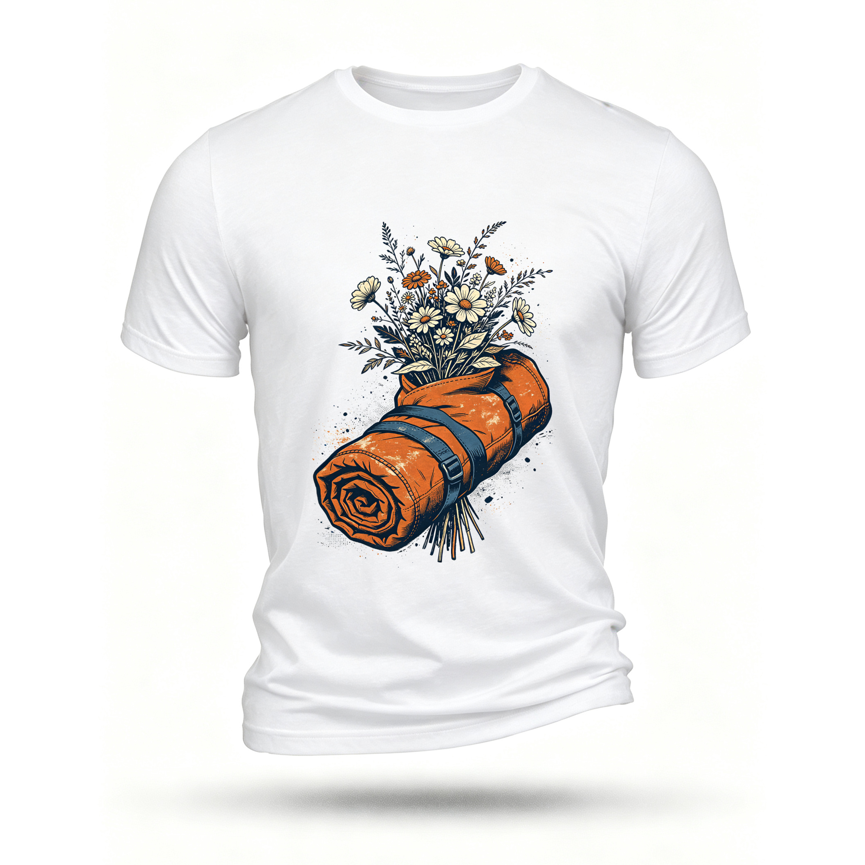 White T-shirt, front print