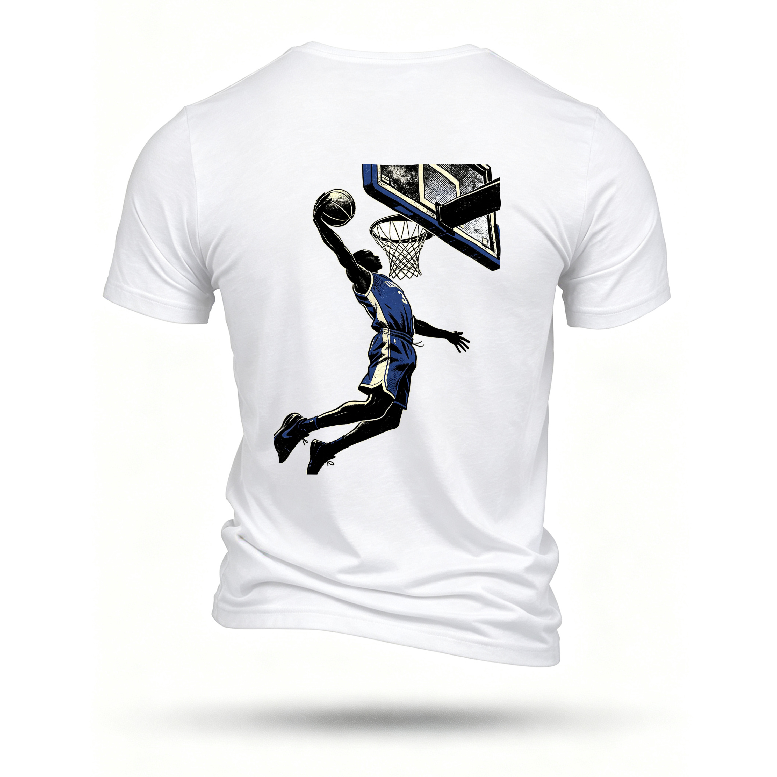 White T-shirt, back print
