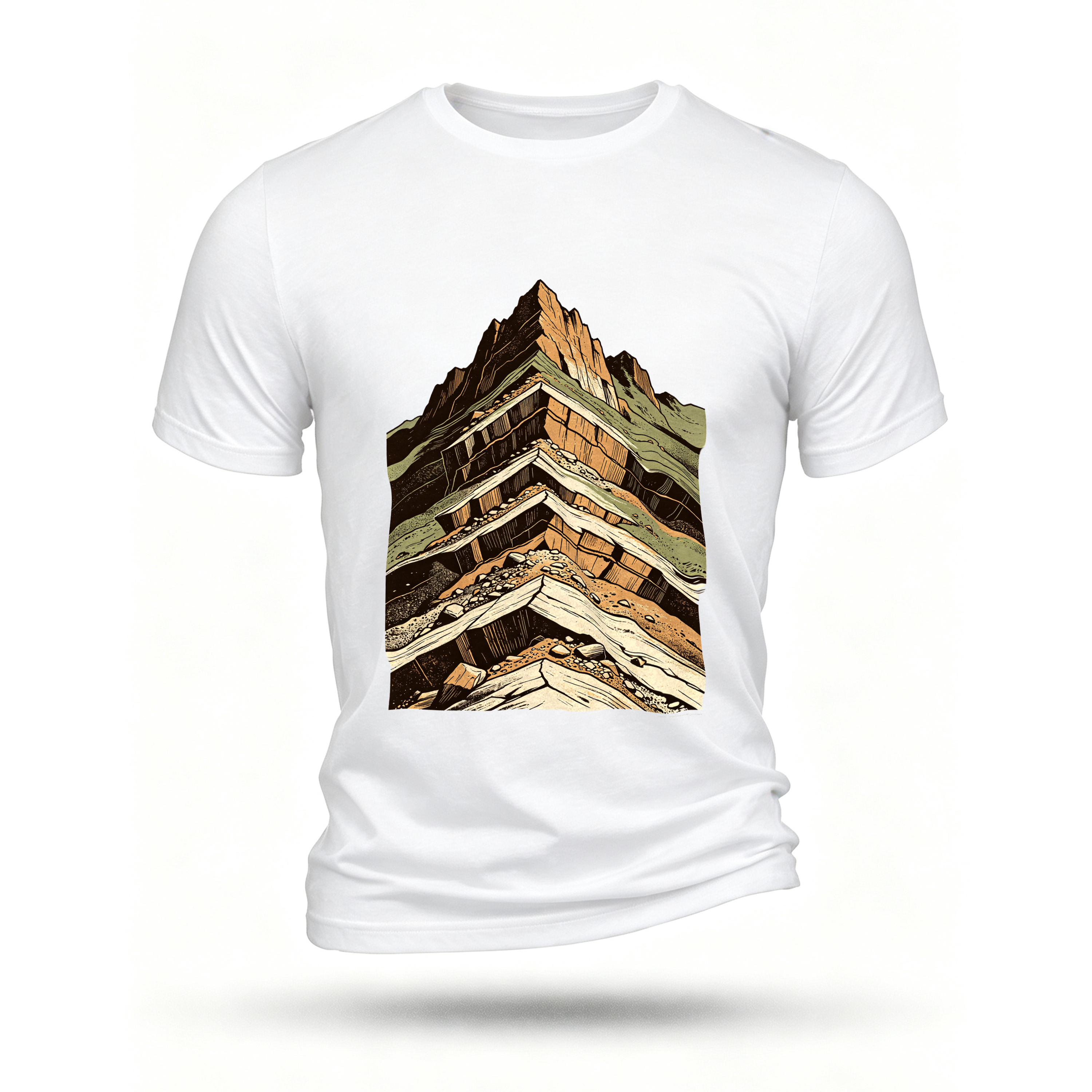 White T-shirt, front print