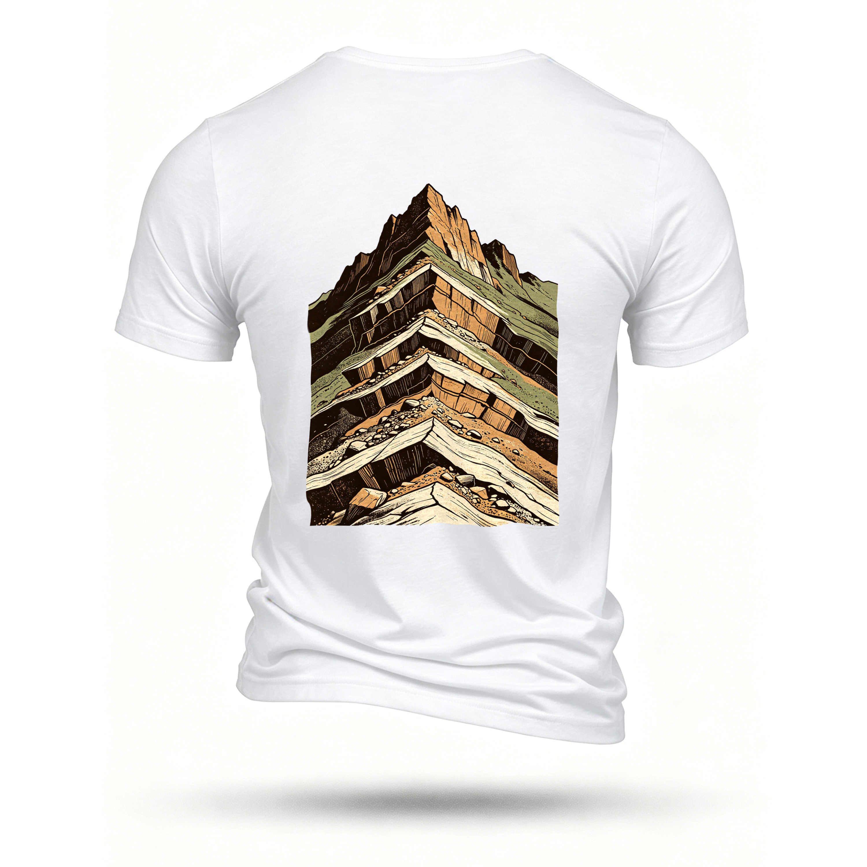White T-shirt, back print