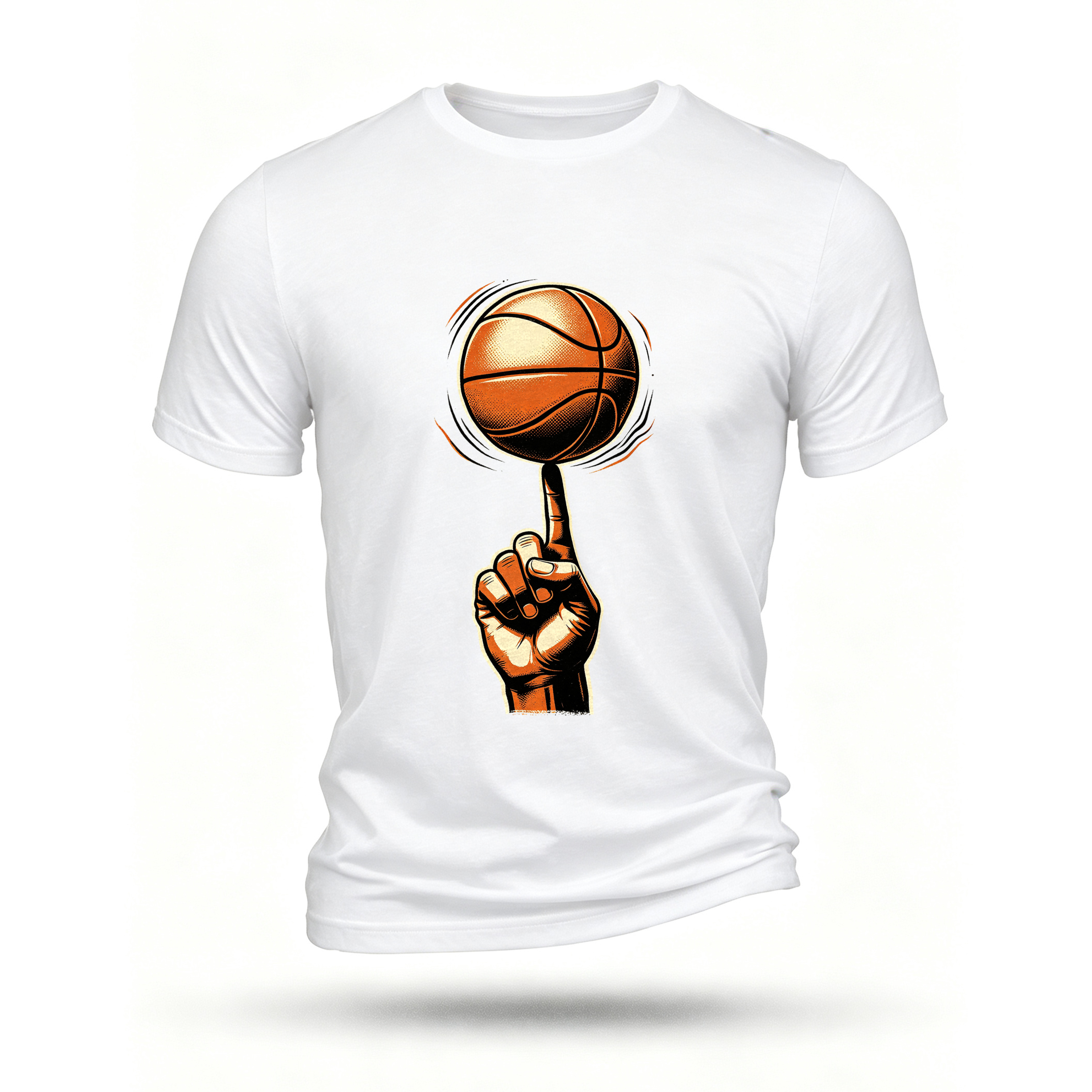 White T-shirt, front print