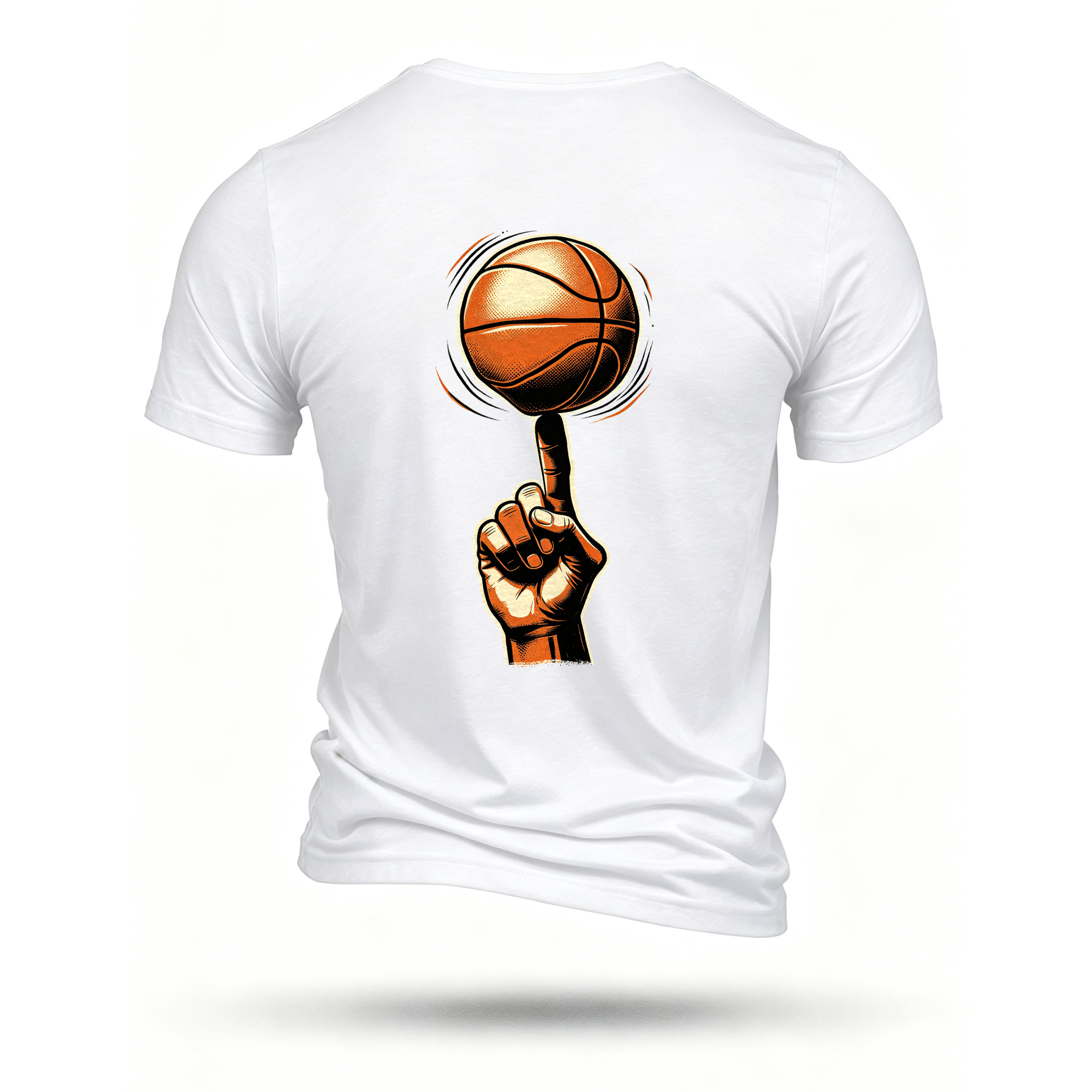White T-shirt, back print