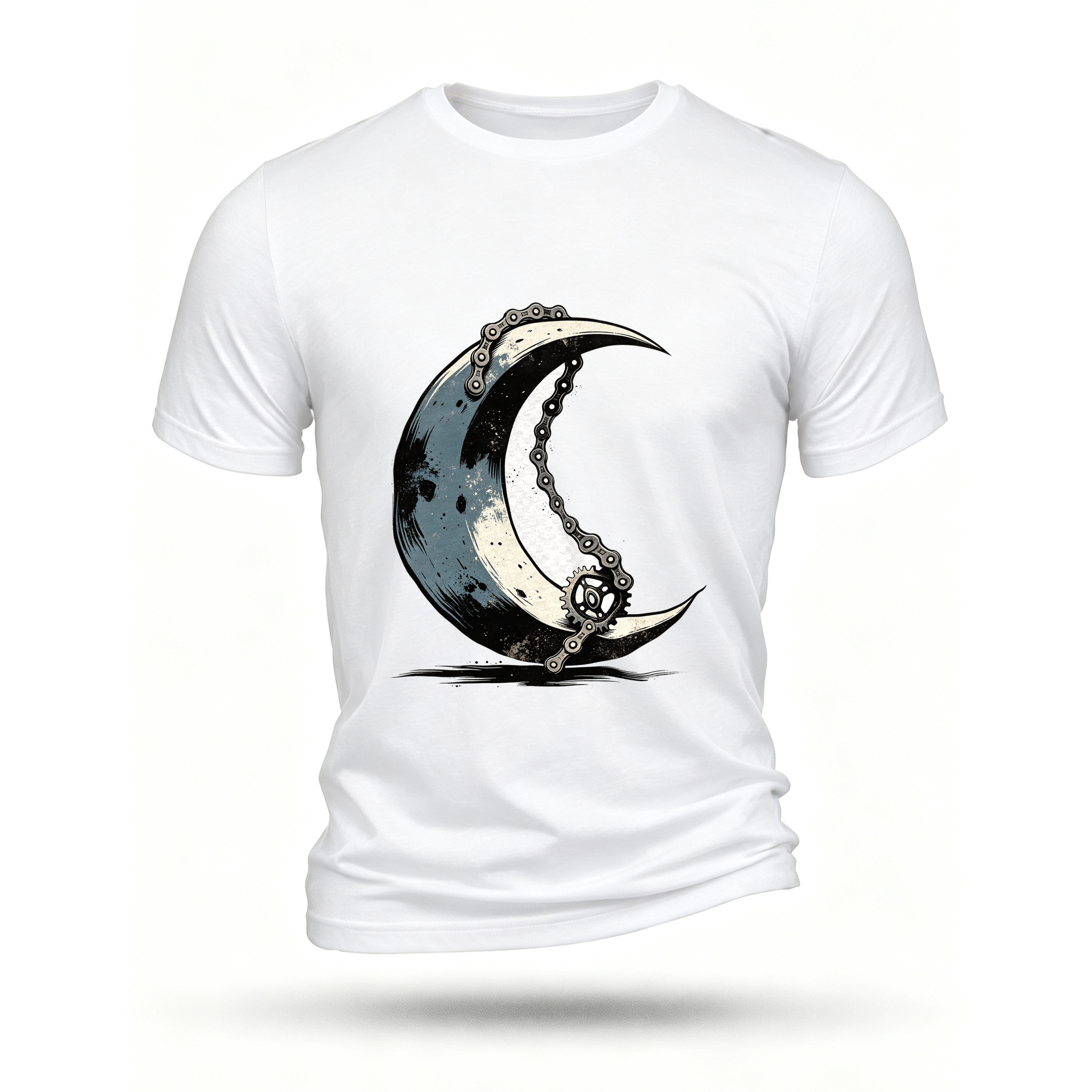 White T-shirt, front print