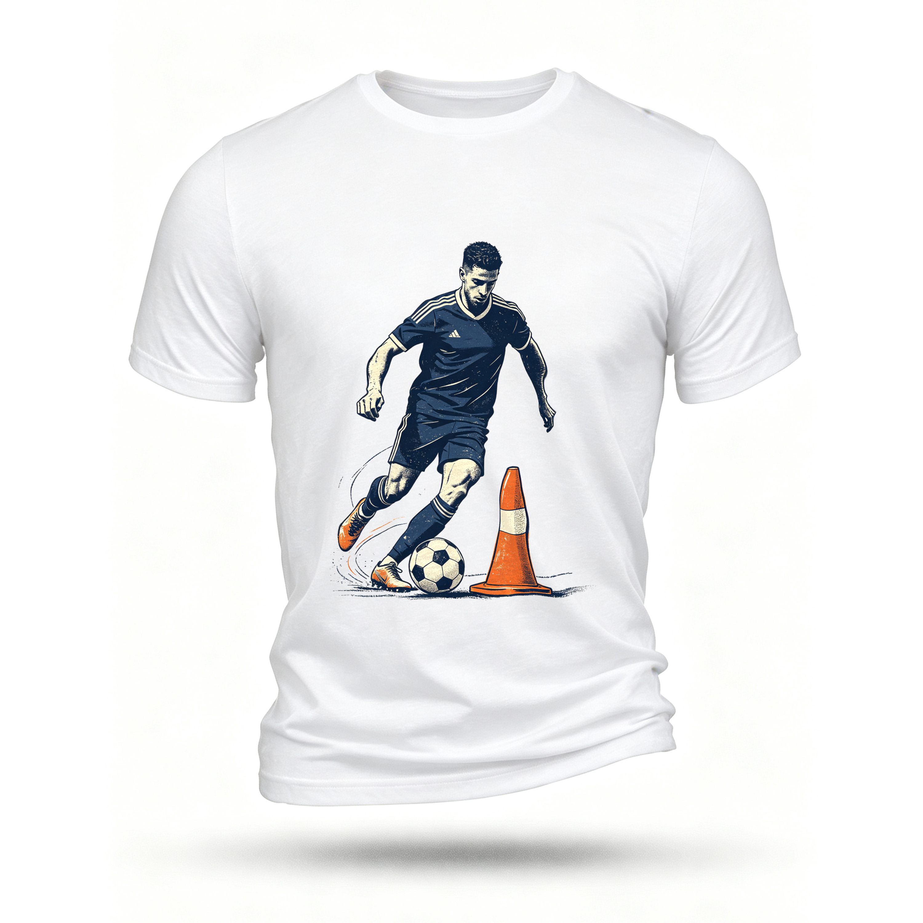 White T-shirt, front print